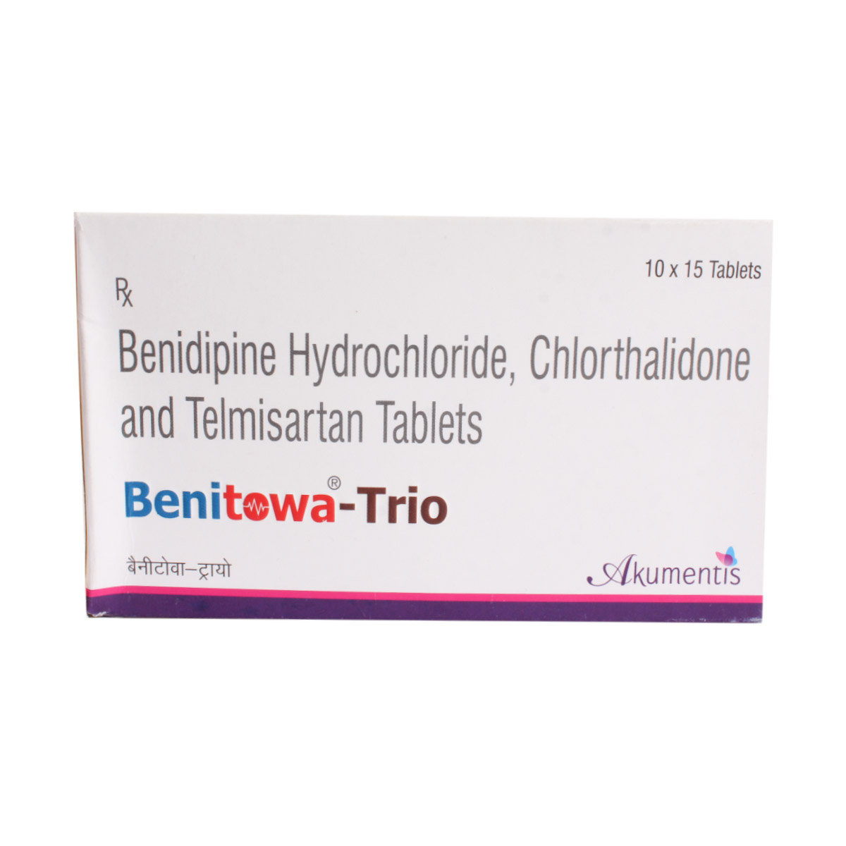 Benitowa Trio Tablet 15's, Pack of 15 TABLETS Benitowa Trio Tablet 15's, Pack of 15 TABLETS
