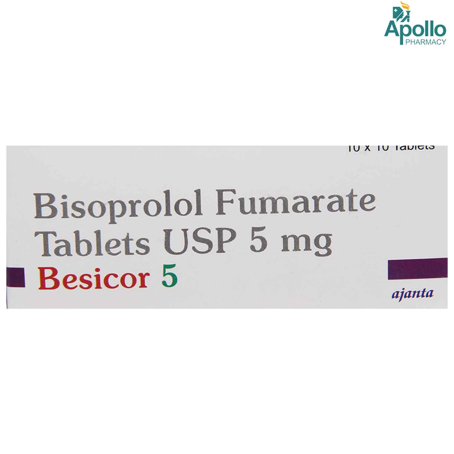 Besicor 5 mg Tablet 10's, Pack of 10 TabletS Besicor 5 mg Tablet 10's, Pack of 10 TabletS