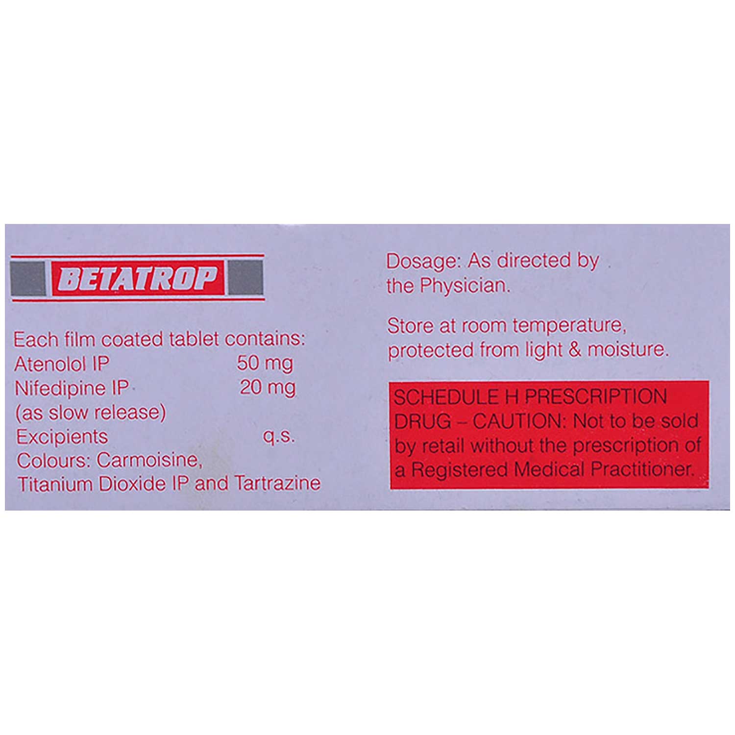 Betatrop Tablet 10's, Pack of 10 TabletS Betatrop Tablet 10's, Pack of 10 TabletS