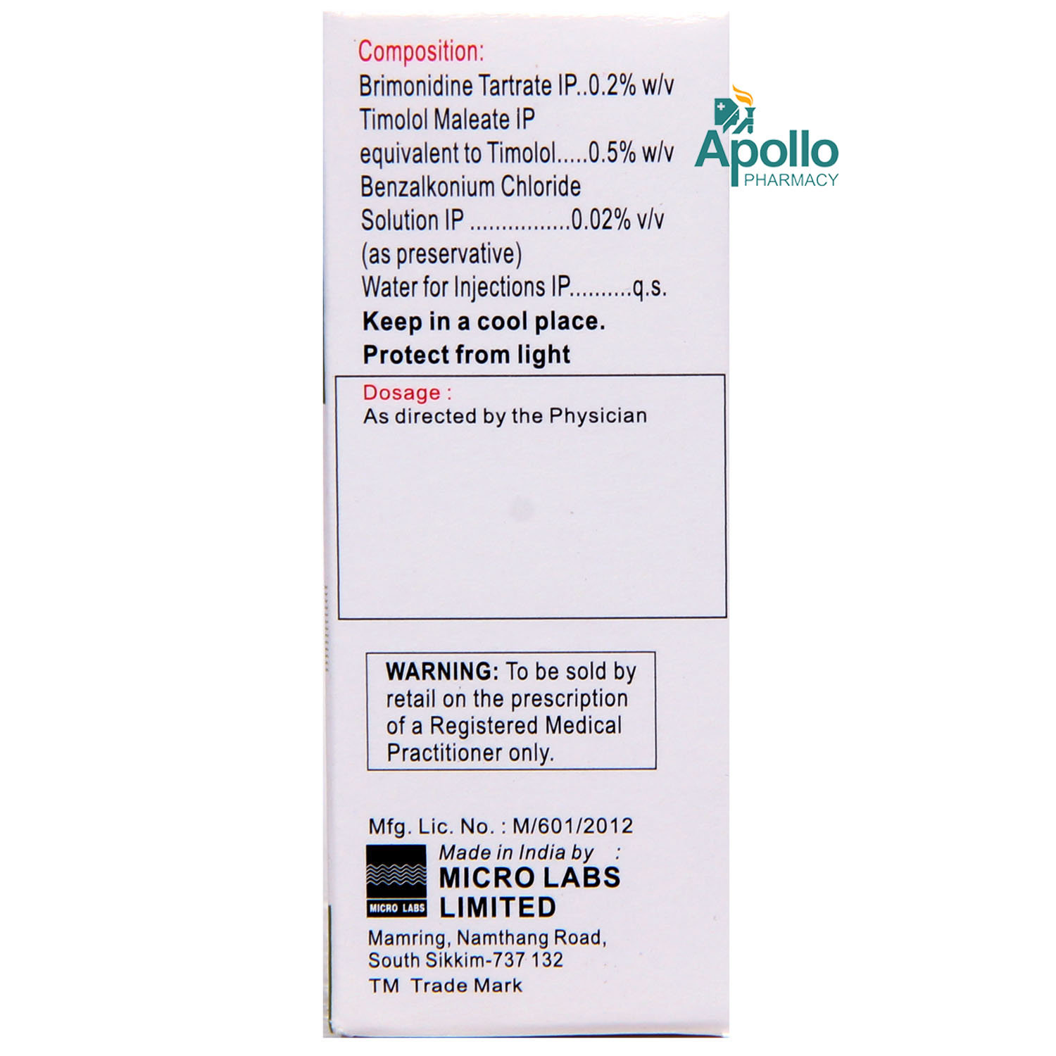 Betabrim Eye Drops 5 ml, Pack of 1 Eye Drops Betabrim Eye Drops 5 ml, Pack of 1 Eye Drops