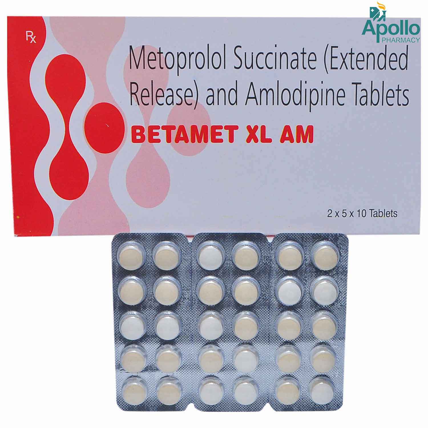 Betamet XL AM Tablet 10's, Pack of 10 TABLETS Betamet XL AM Tablet 10's, Pack of 10 TABLETS