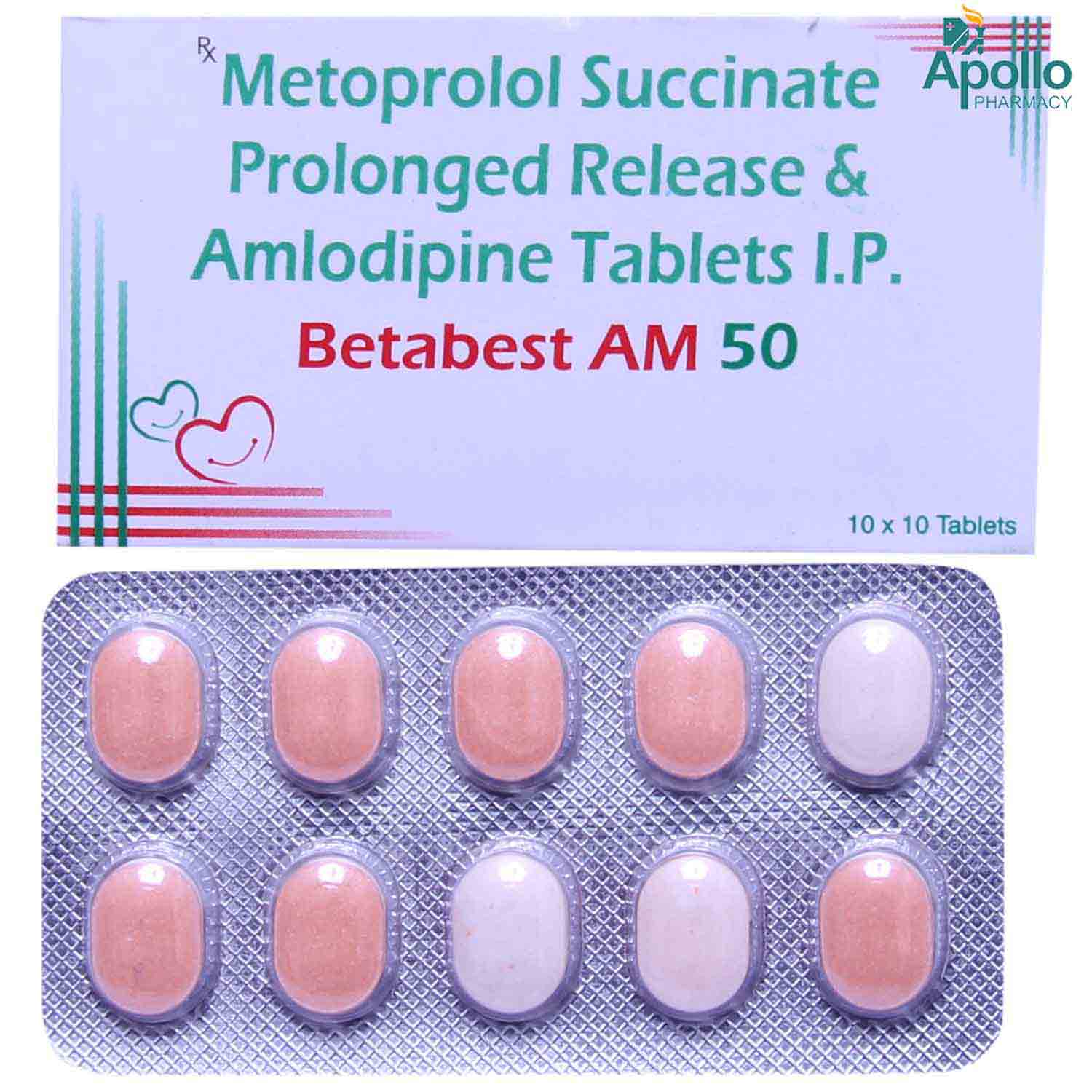 Betabest AM 50 Tablet 10's, Pack of 10 TABLETS Betabest AM 50 Tablet 10's, Pack of 10 TABLETS