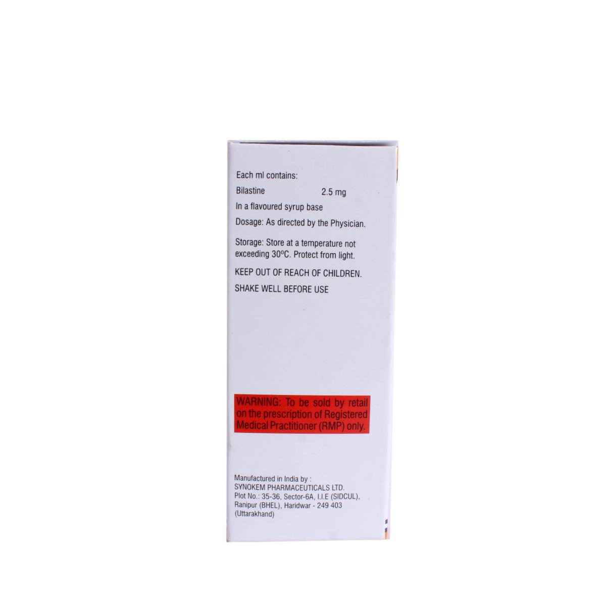 Bilasure Oral Solution 60 ml, Pack of 1 Solution Bilasure Oral Solution 60 ml, Pack of 1 Solution