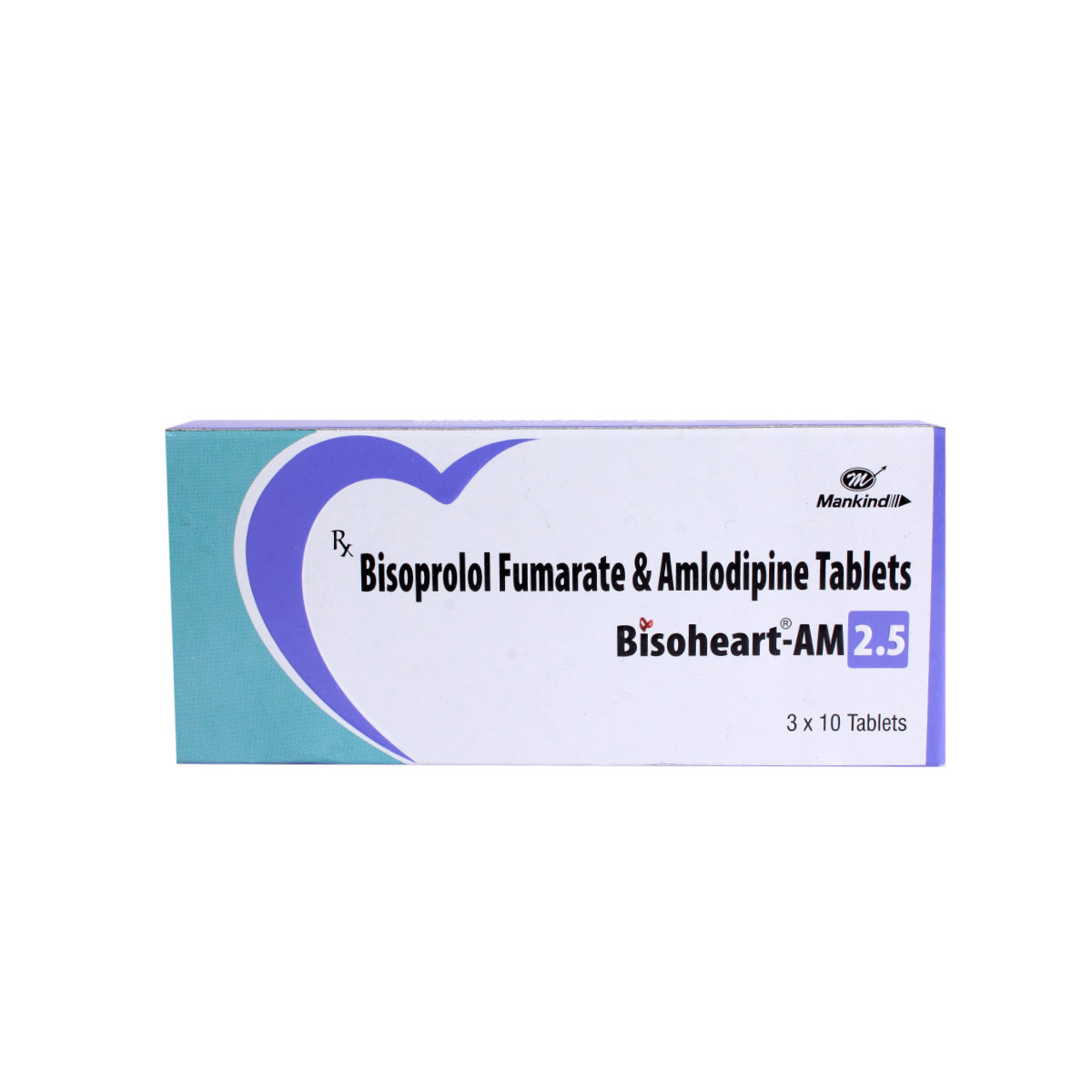Bisoheart AM 2.5 Tablet 10's, Pack of 10 TABLETS Bisoheart AM 2.5 Tablet 10's, Pack of 10 TABLETS