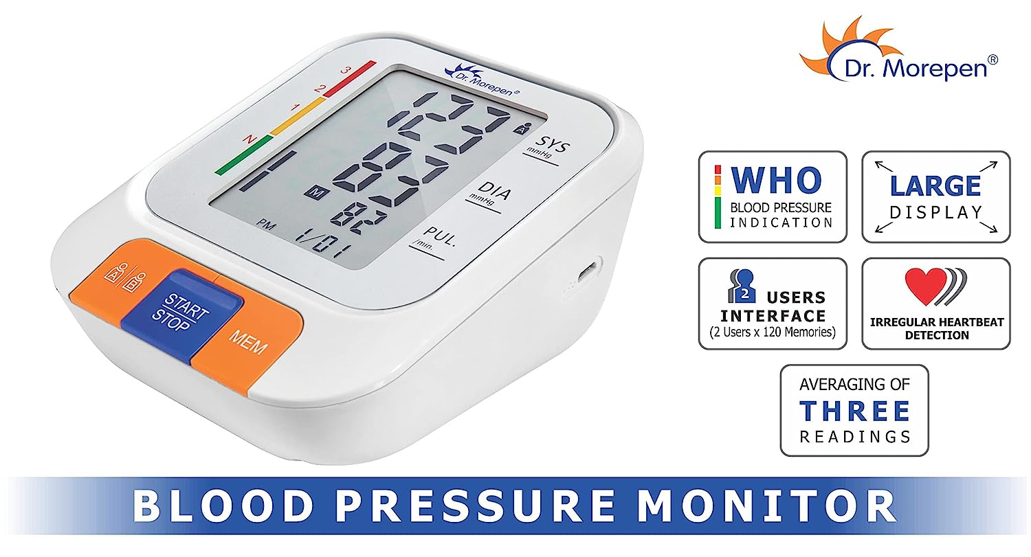 Dr. Morepen Blood Pressure Monitor BP-15, 1 Count, Pack of 1 Dr. Morepen Blood Pressure Monitor BP-15, 1 Count, Pack of 1