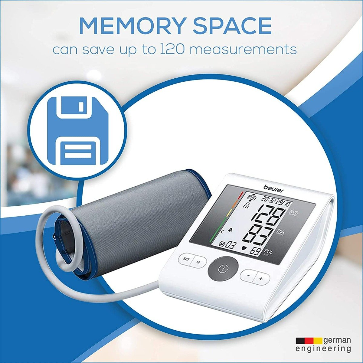 Beurer BM 28 Upper Arm Blood Pressure Monitor Without Adapter, 1 Count, Pack of 1 Beurer BM 28 Upper Arm Blood Pressure Monitor Without Adapter, 1 Count, Pack of 1