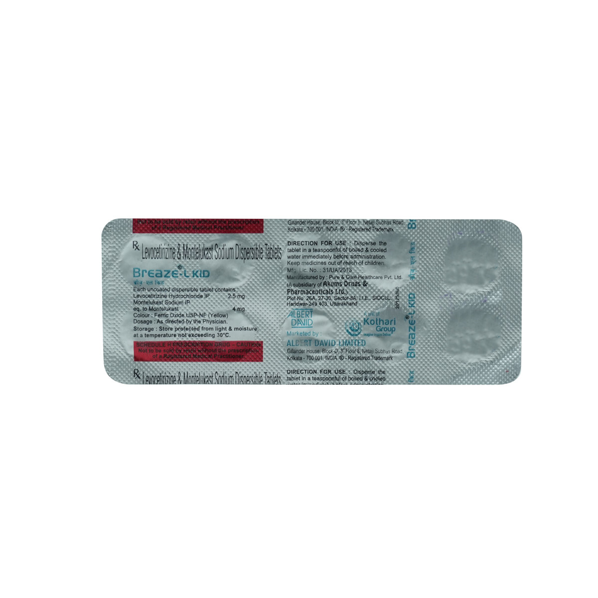 Breaze L Kid Tablet 10's, Pack of 10 TabletS Breaze L Kid Tablet 10's, Pack of 10 TabletS