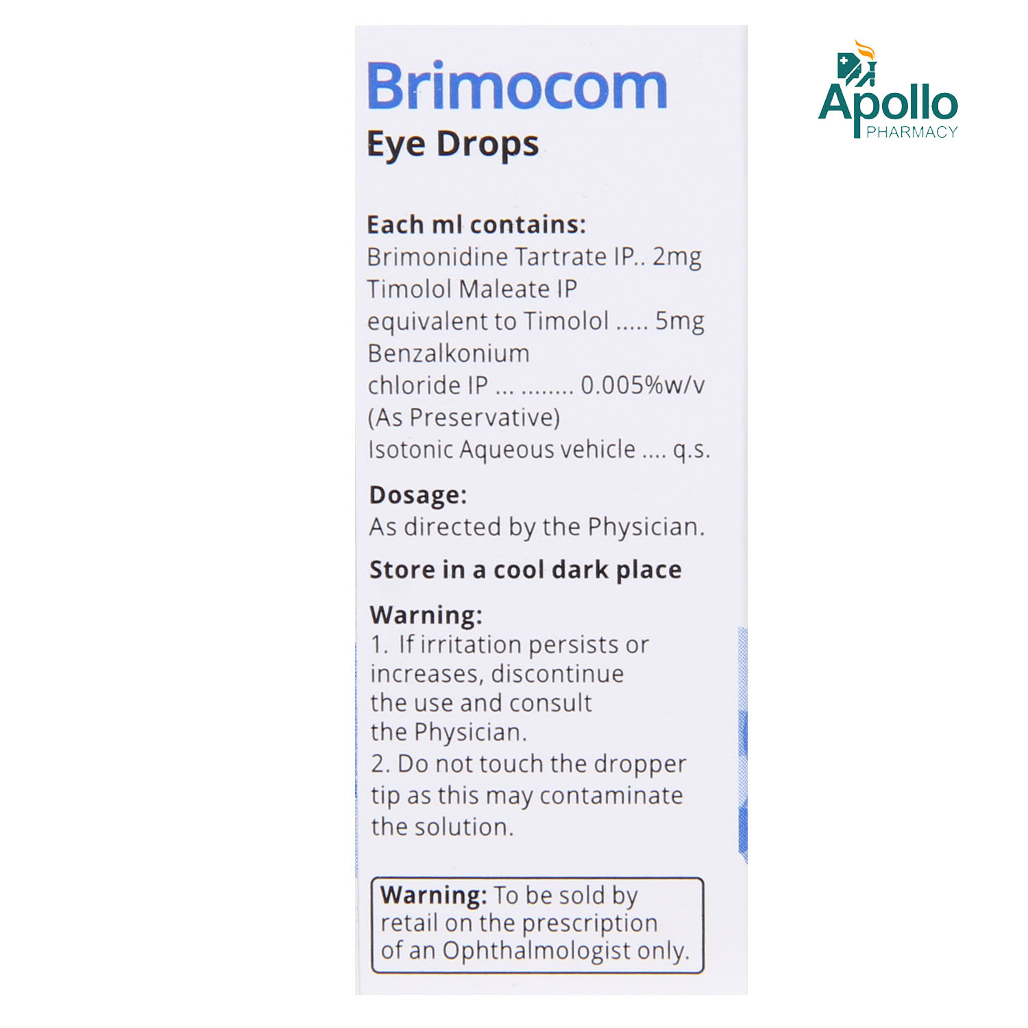 Brimocom Eye Drops 5 ml, Pack of 1 EYE DROPS Brimocom Eye Drops 5 ml, Pack of 1 EYE DROPS