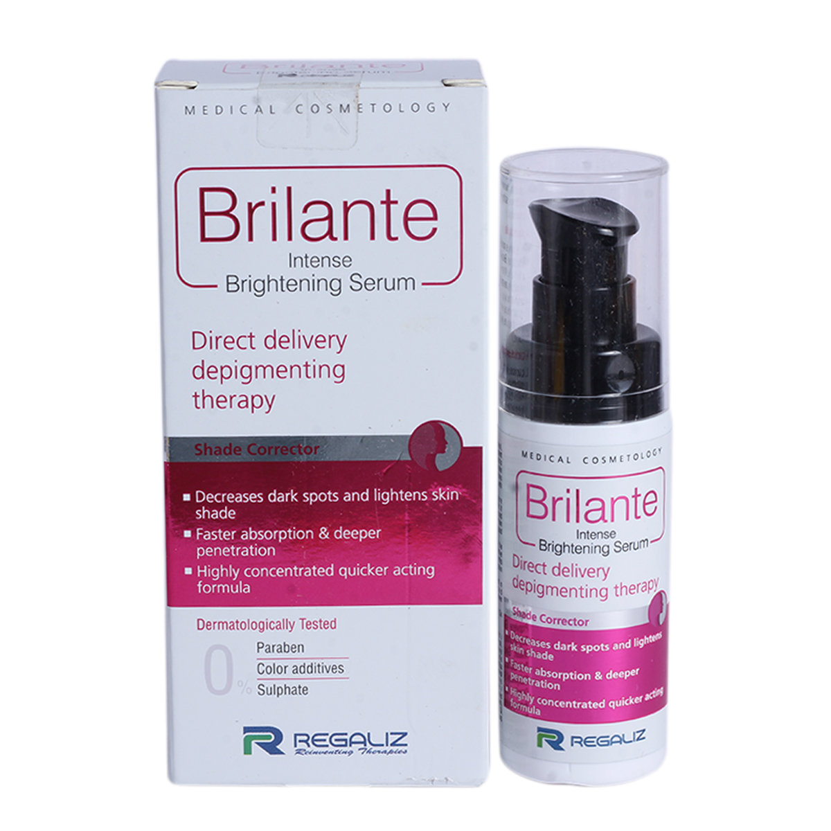 Brilante Intense Brightening Serum 30 ml | Shade Corrector | Lightens Dark Spots & Skin Shade | For Uneven Skin Tone, Dull Complexion, Brown Spots, Hyperpigmentation, Pack of 1 Brilante Intense Brightening Serum 30 ml | Shade Corrector | Lightens Dark Spots & Skin Shade | For Uneven Skin Tone, Dull Complexion, Brown Spots, Hyperpigmentation, Pack of 1