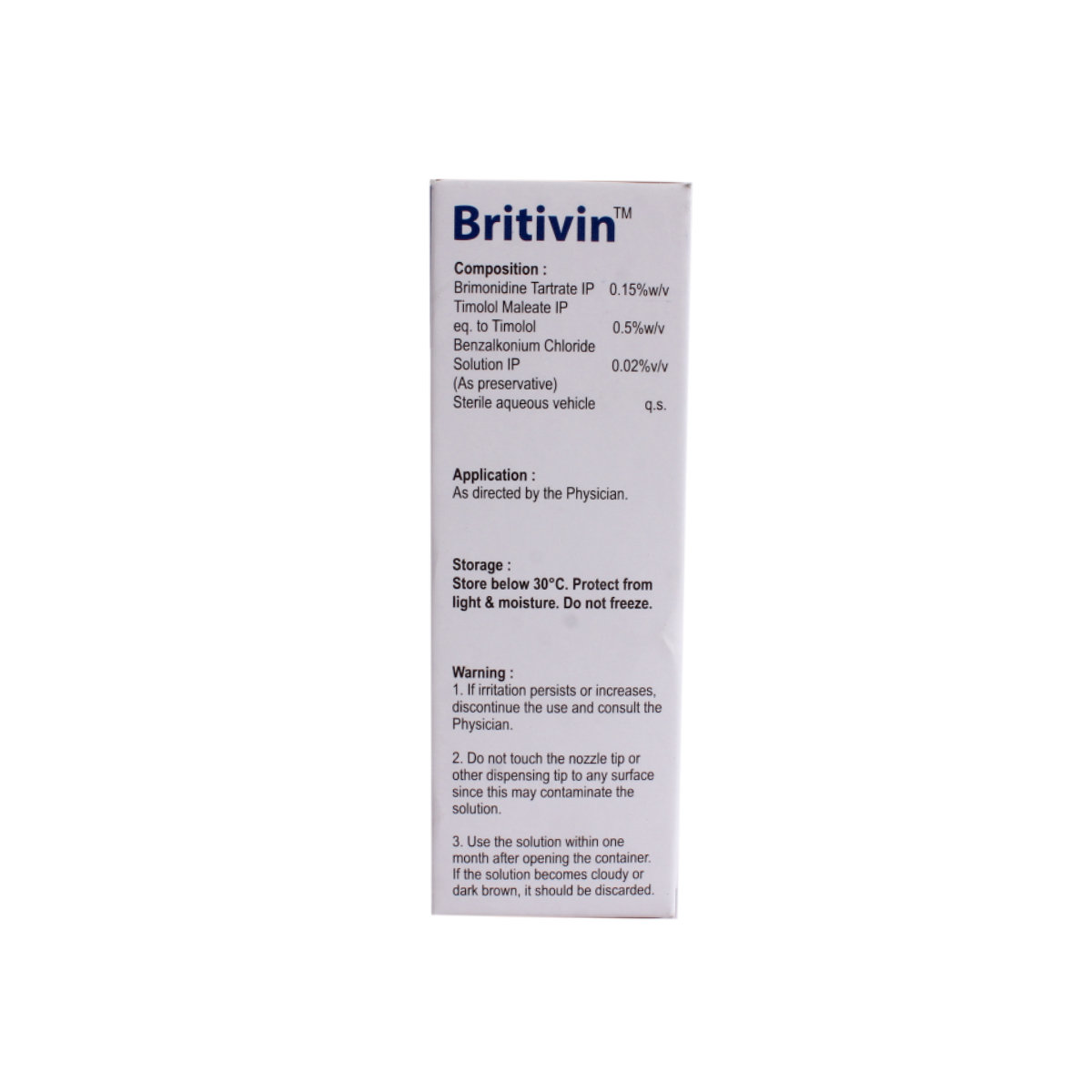Britivin Eye Drop 5 ml, Pack of 1 Britivin Eye Drop 5 ml, Pack of 1