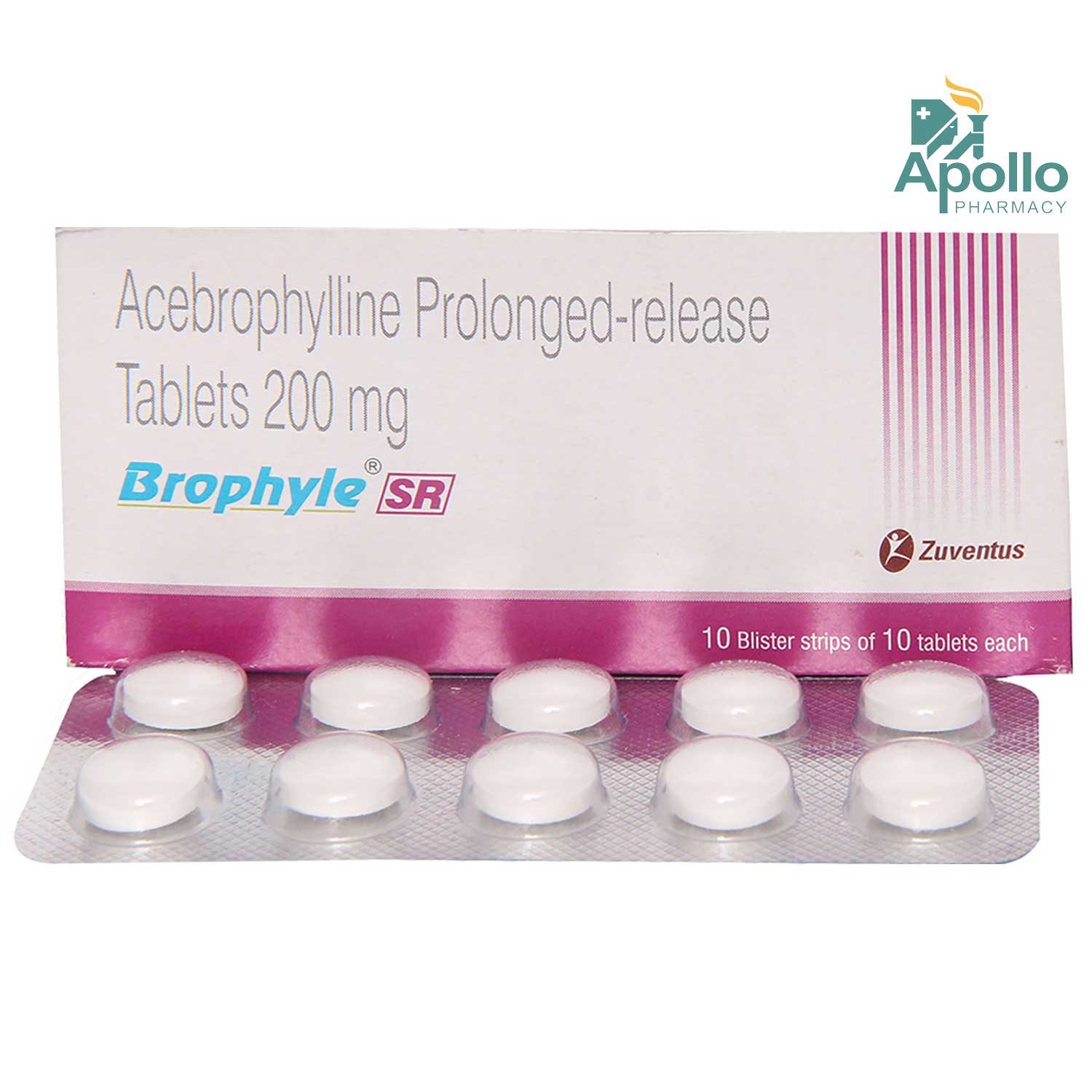 Brophyle SR Tablet 10's, Pack of 10 TABLETS Brophyle SR Tablet 10's, Pack of 10 TABLETS
