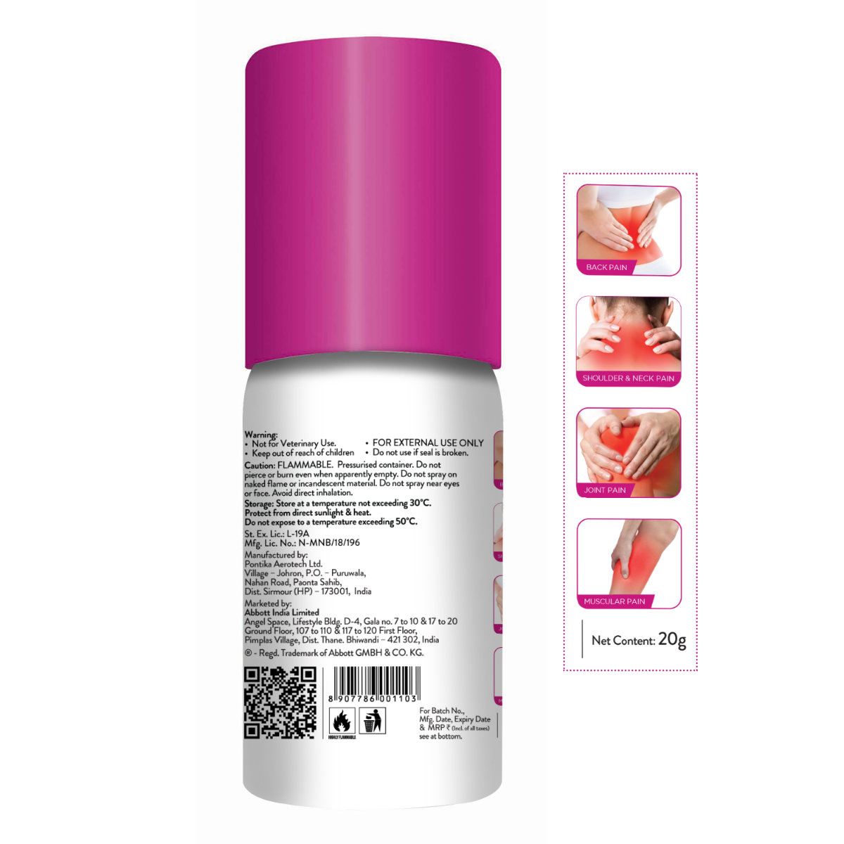 Brufen Power Metered Pain Relief Spray, 20 gm, Pack of 1 Brufen Power Metered Pain Relief Spray, 20 gm, Pack of 1