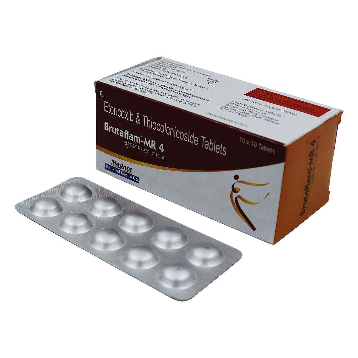 Brutaflam-MR 4 Tablet 10's, Pack of 10 TabletS Brutaflam-MR 4 Tablet 10's, Pack of 10 TabletS