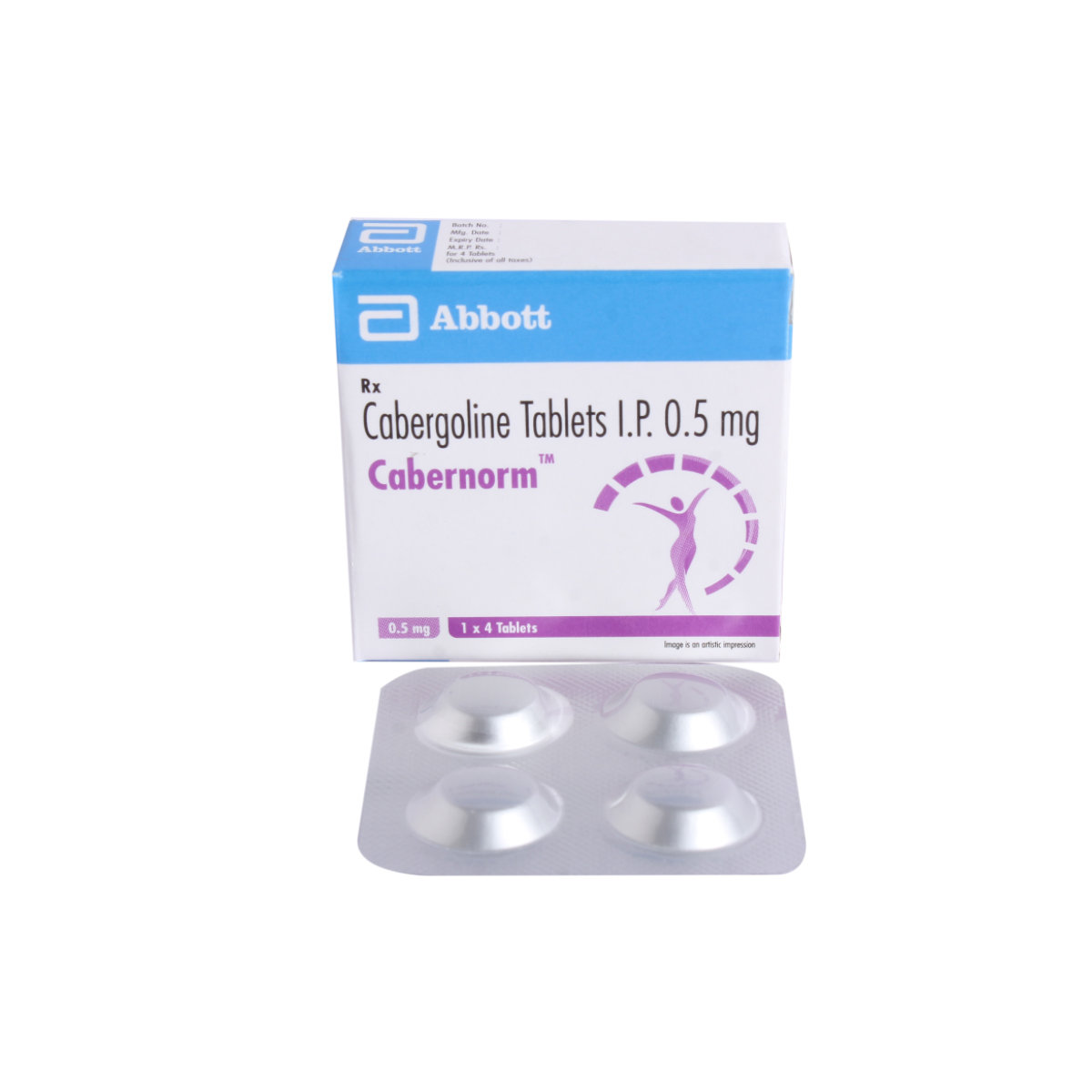 Cabernorm 0.5 Tablet 4's, Pack of 4 TABLETS Cabernorm 0.5 Tablet 4's, Pack of 4 TABLETS