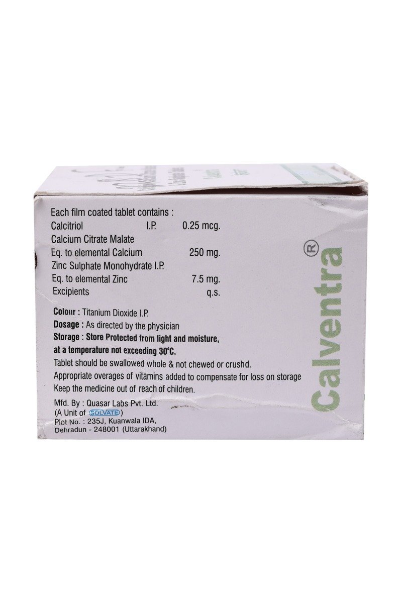 Calventra Tablet 10's, Pack of 10 TabletS Calventra Tablet 10's, Pack of 10 TabletS