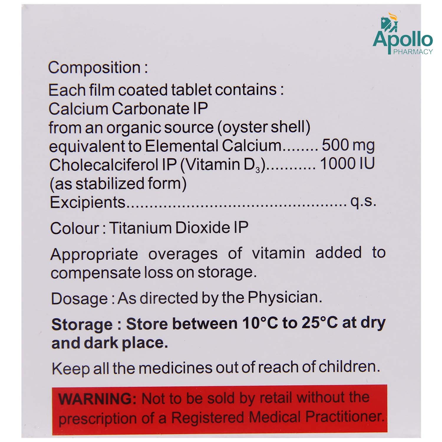 Calshine D Tablet 15's, Pack of 15 Calshine D Tablet 15's, Pack of 15