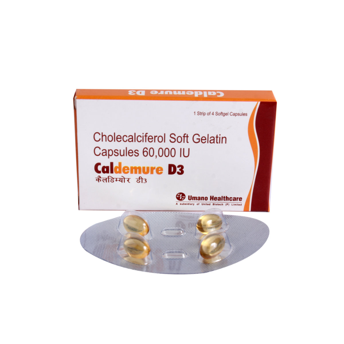 Caldemure D3 Capsule 4's, Pack of 4 Caldemure D3 Capsule 4's, Pack of 4