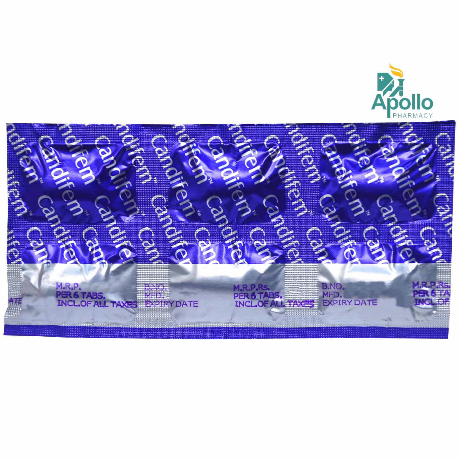 Candifem Vaginal Tablet 6's, Pack of 6 TabletS Candifem Vaginal Tablet 6's, Pack of 6 TabletS