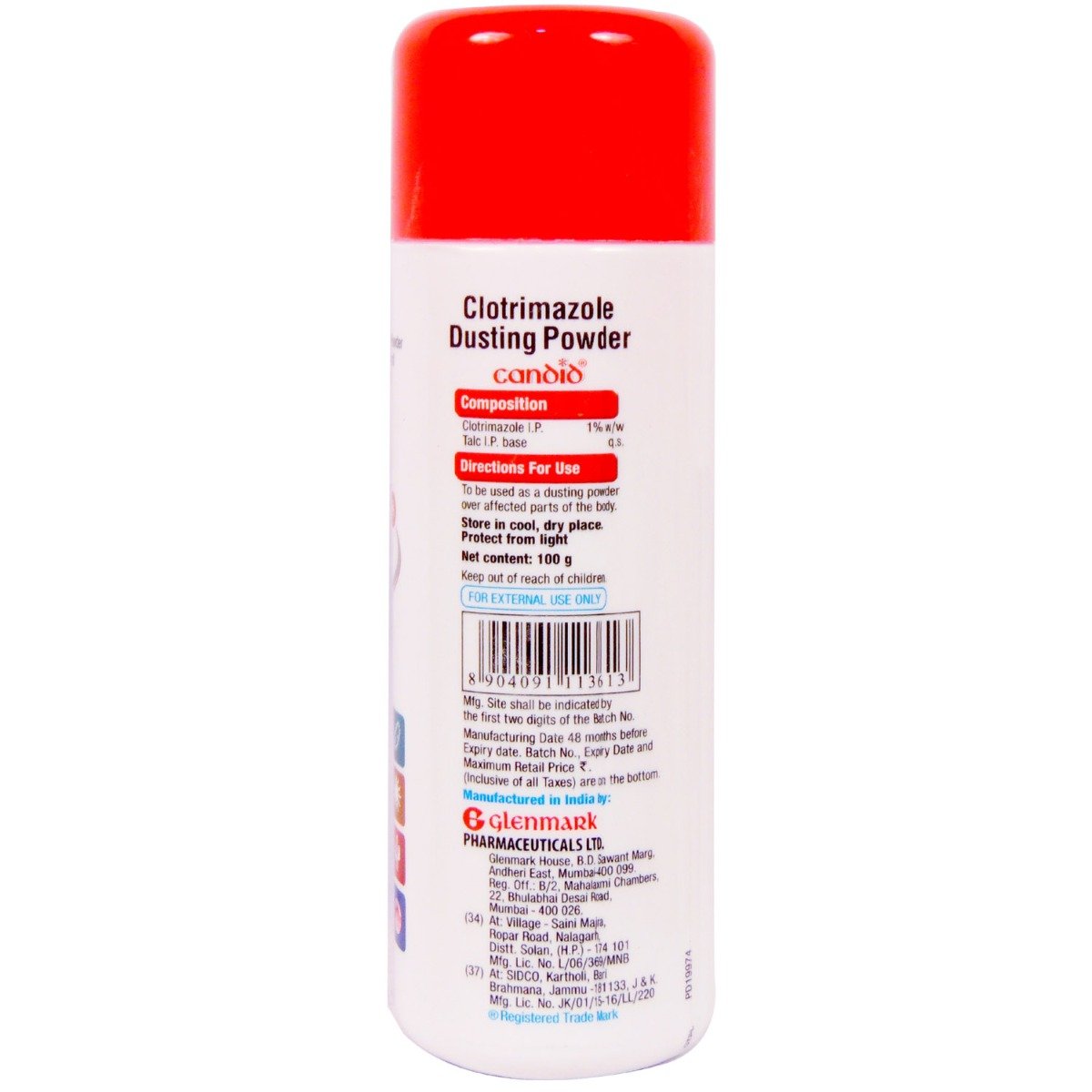 Candid Dusting Powder 100 gm | For Fungal Infections, Sweat Rashes, Irritation & Itching, Pack of 1 POWDER Candid Dusting Powder 100 gm | For Fungal Infections, Sweat Rashes, Irritation & Itching, Pack of 1 POWDER