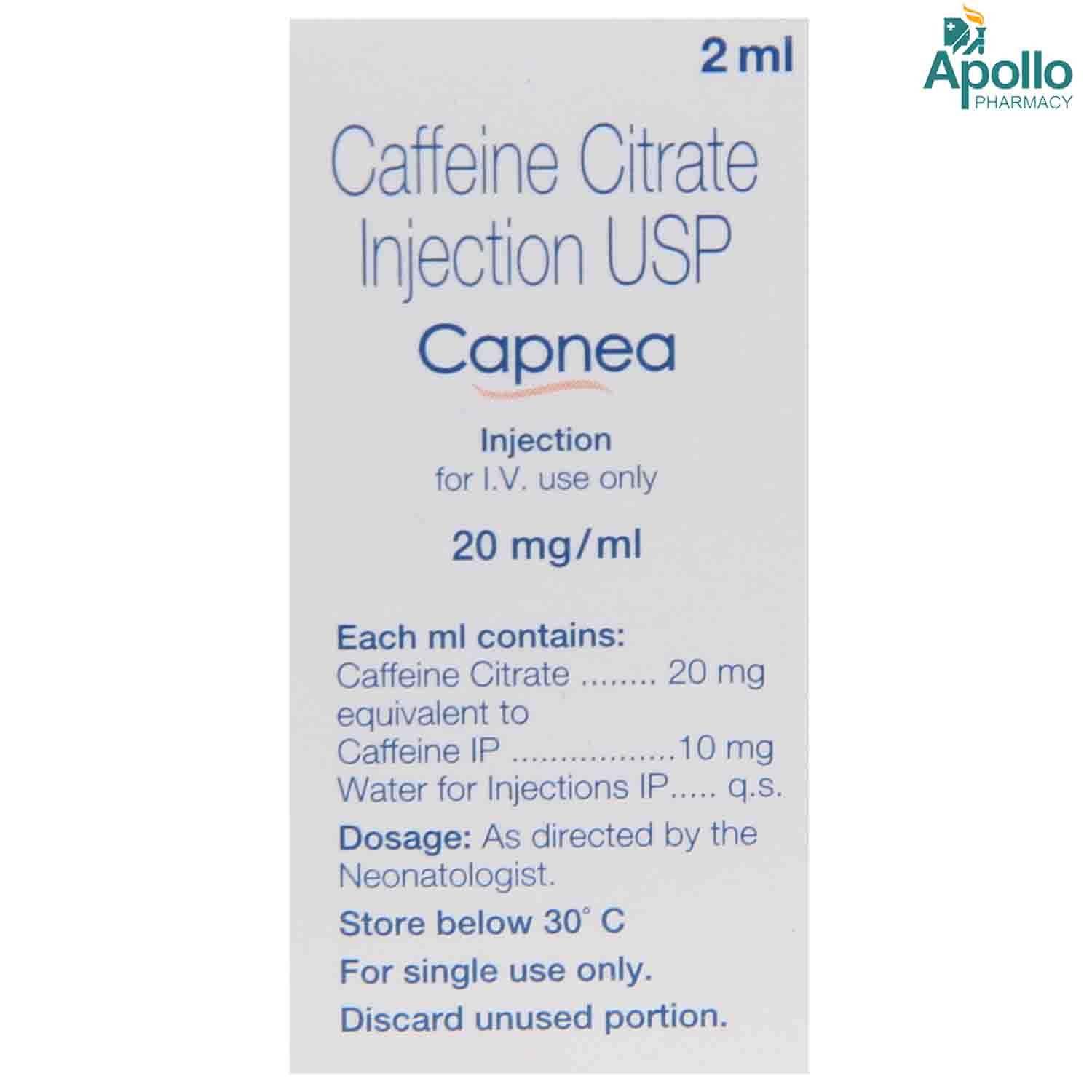 CAPNEA INJECTION 2ML, Pack of 1 INJECTION CAPNEA INJECTION 2ML, Pack of 1 INJECTION