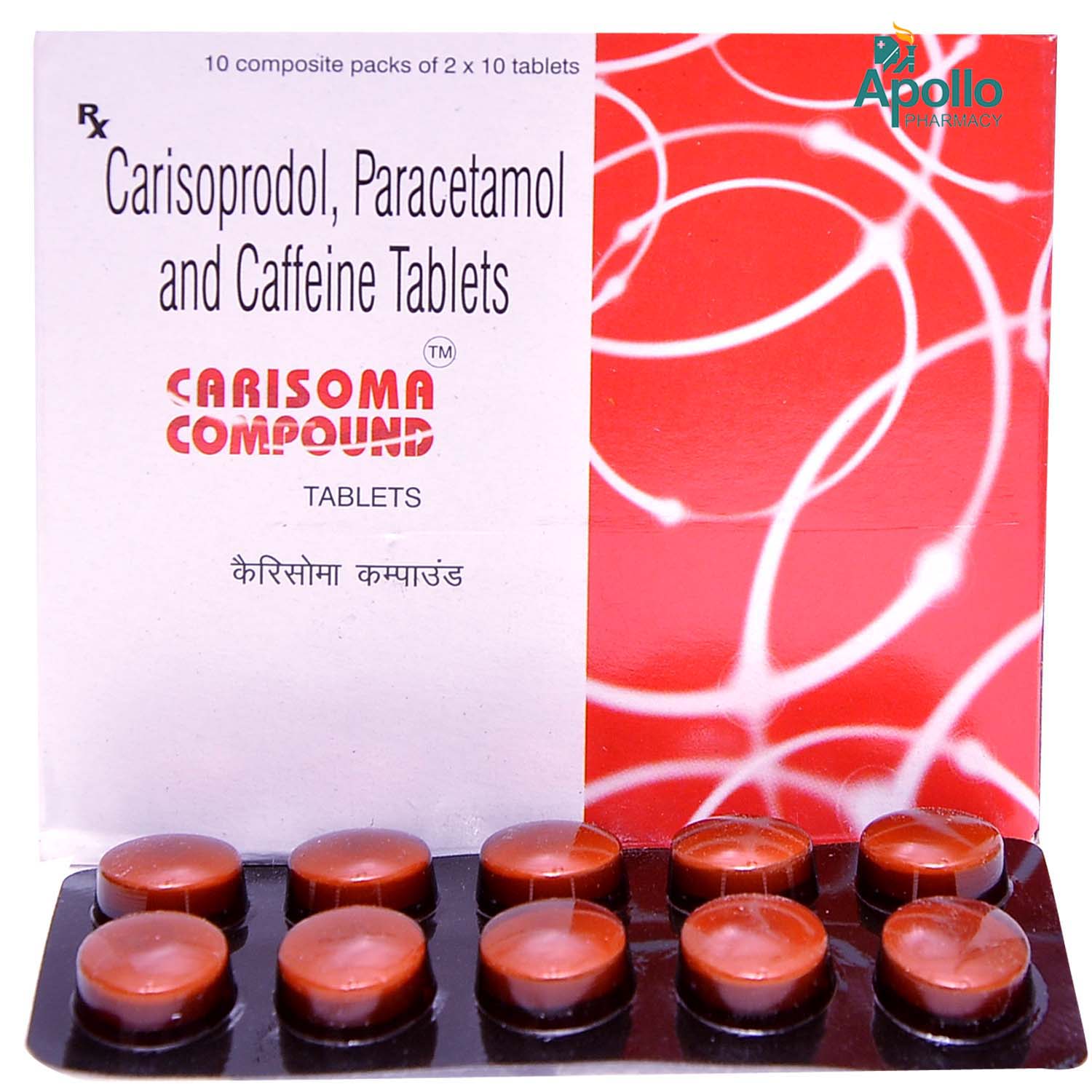 Carisoma Compound Tablet 10's, Pack of 10 TabletS Carisoma Compound Tablet 10's, Pack of 10 TabletS