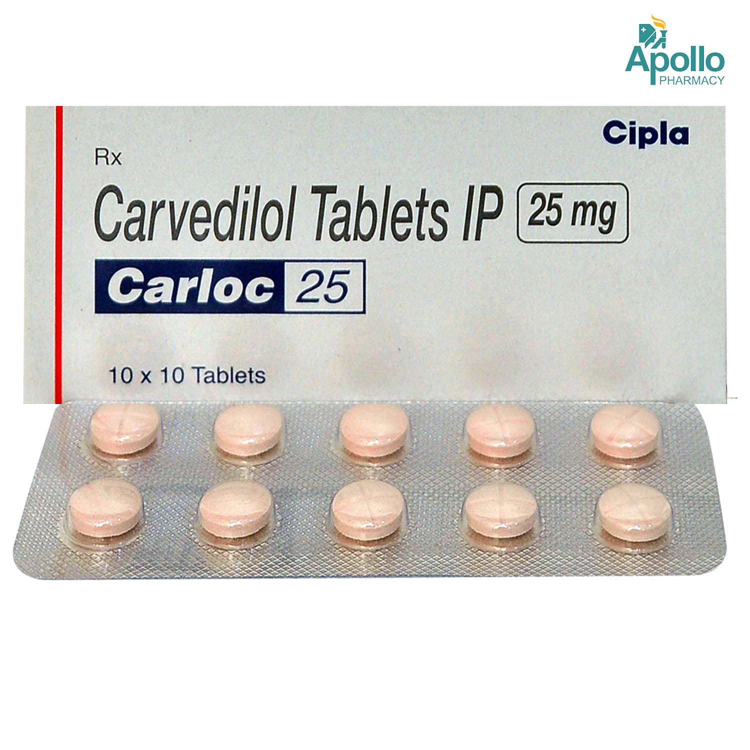 Carloc 25 Tablet 10's, Pack of 10 TABLETS Carloc 25 Tablet 10's, Pack of 10 TABLETS