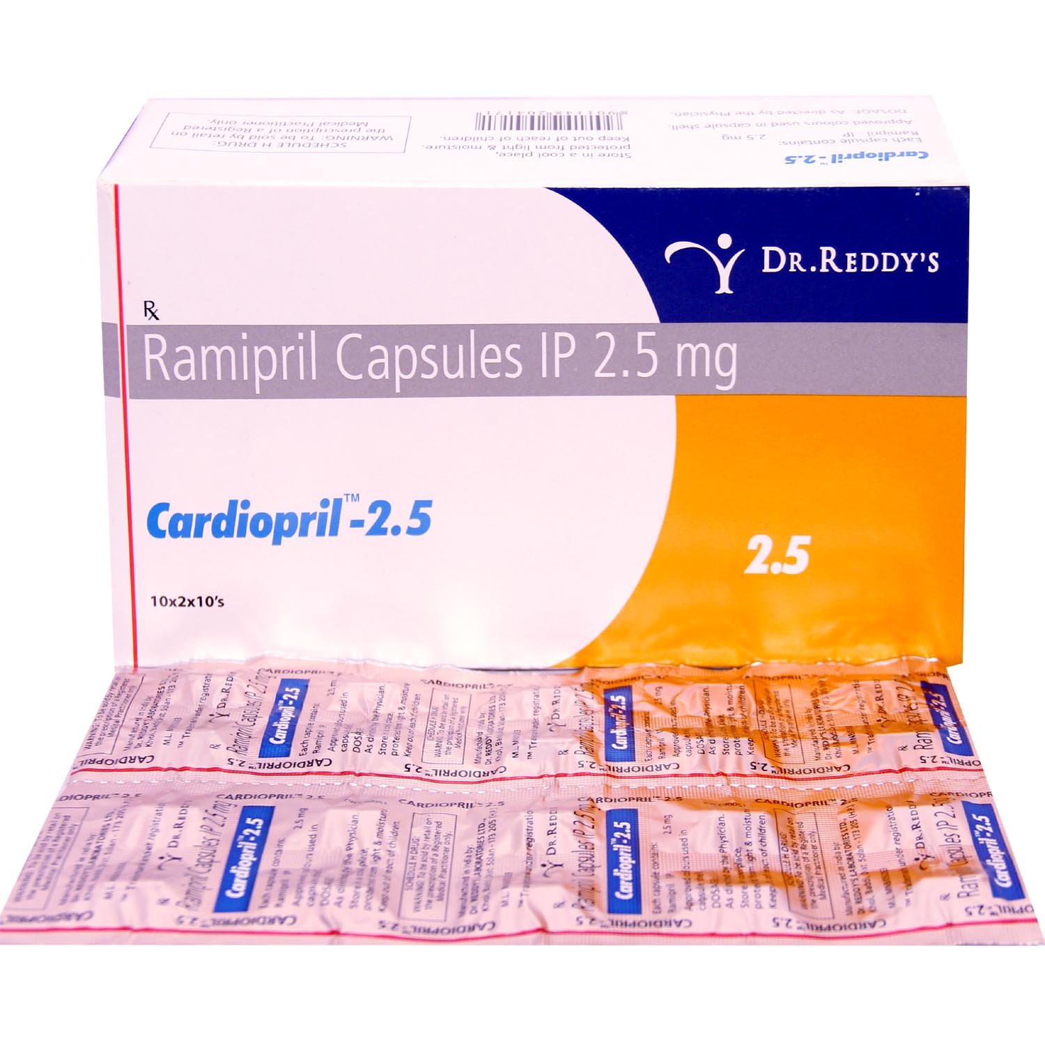 Cardiopril-2.5 Capsule 10's, Pack of 10 CAPSULES Cardiopril-2.5 Capsule 10's, Pack of 10 CAPSULES