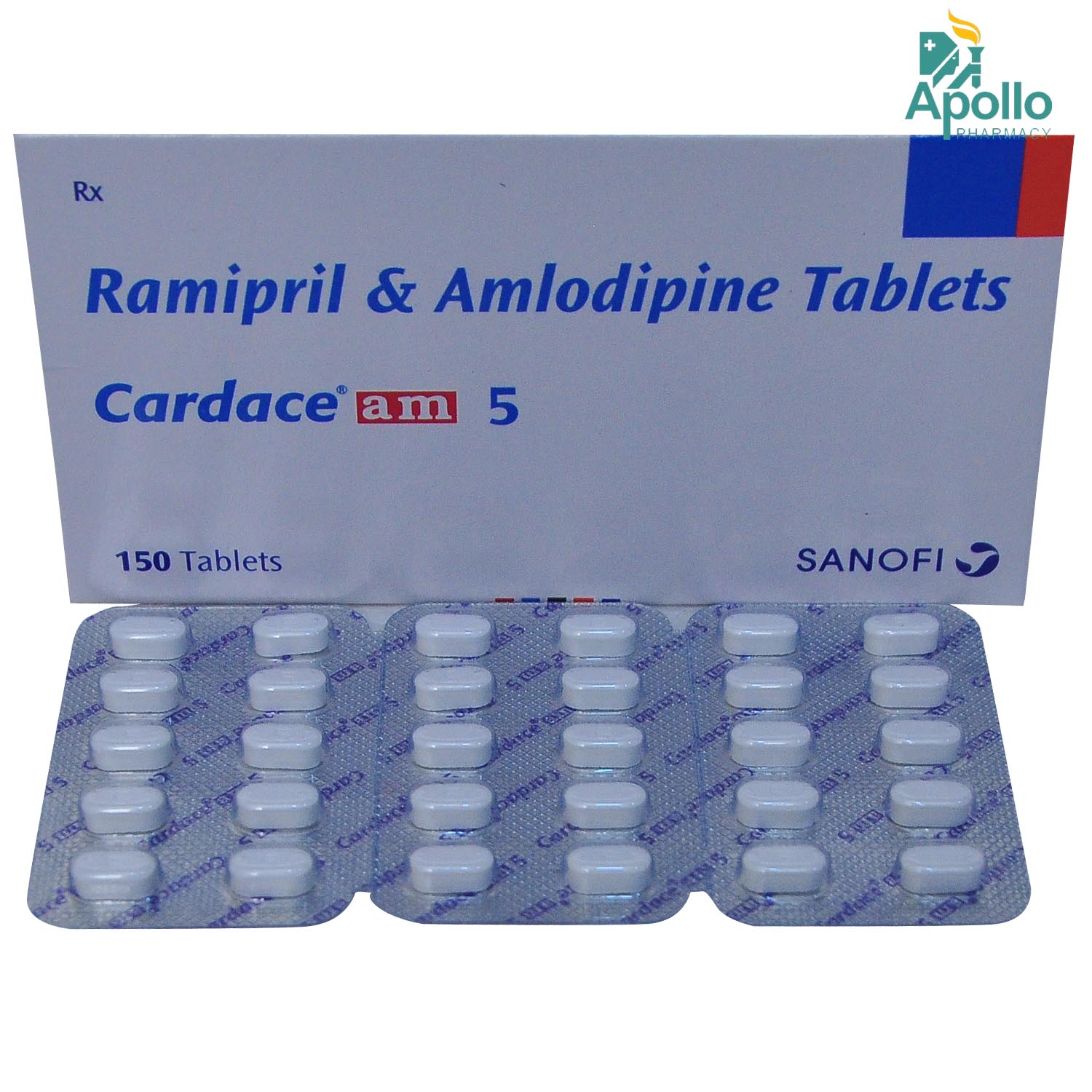 Cardace AM 5 Tablet 10's, Pack of 10 TABLETS Cardace AM 5 Tablet 10's, Pack of 10 TABLETS
