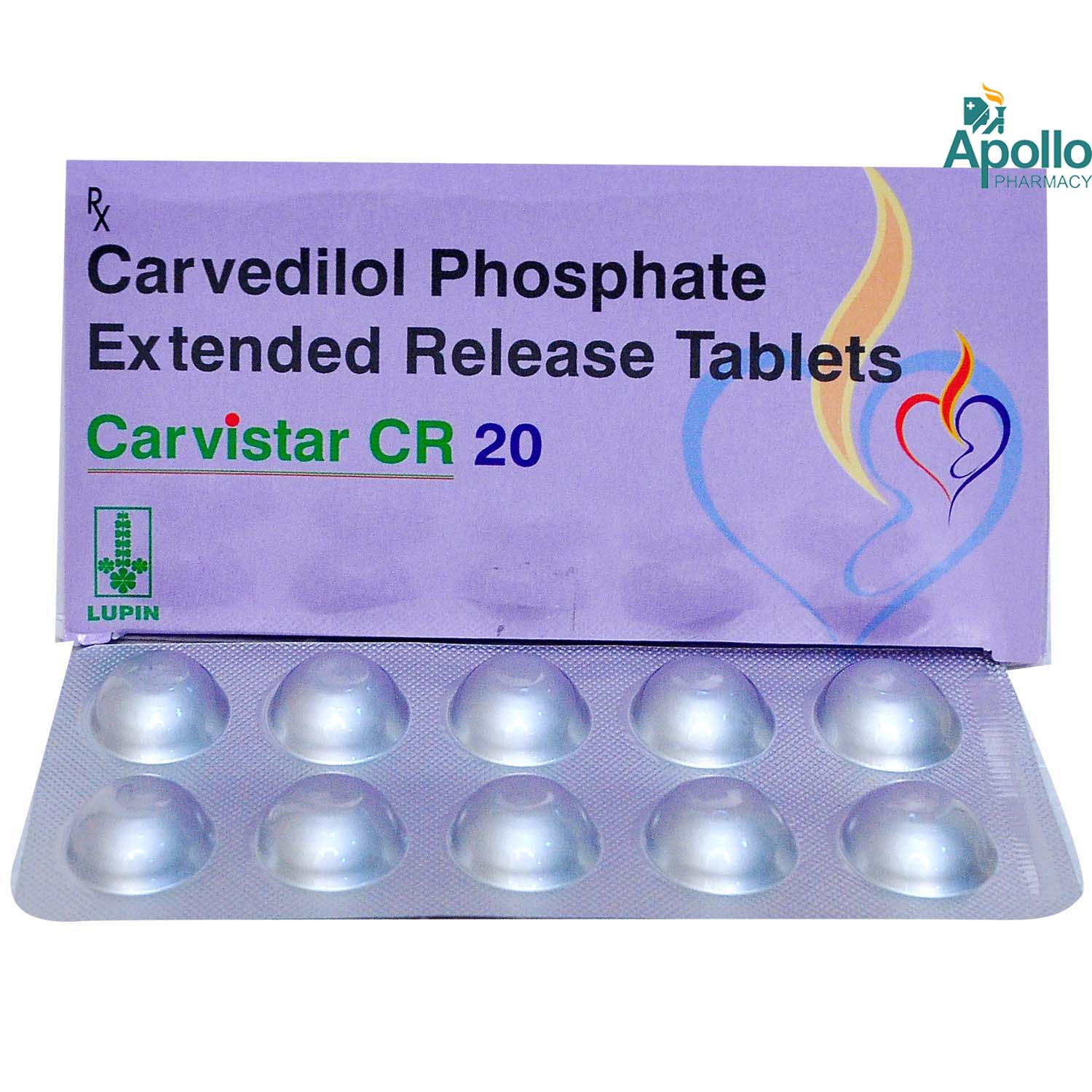 CARVISTAR CR 20MG TABLET 10'S, Pack of 10 TABLETS CARVISTAR CR 20MG TABLET 10'S, Pack of 10 TABLETS