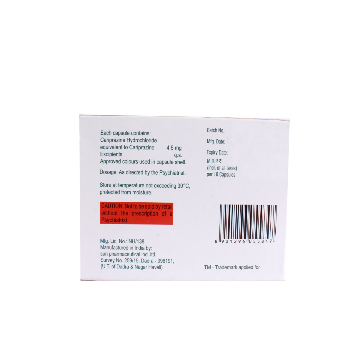 Carispec 4.5 Capsule 10's, Pack of 10 CAPSULES Carispec 4.5 Capsule 10's, Pack of 10 CAPSULES