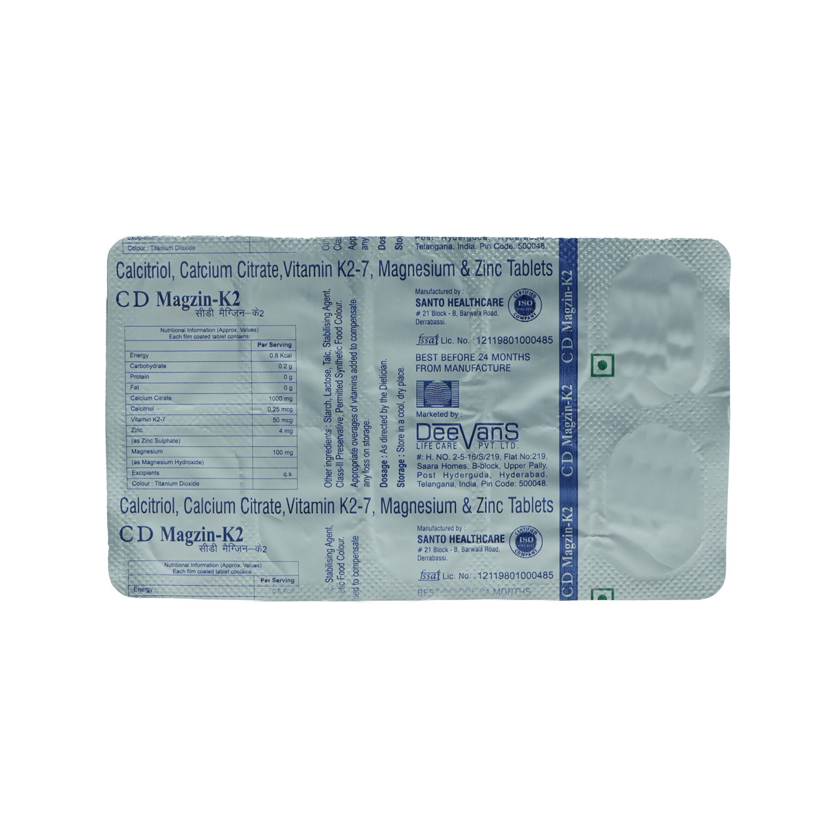 CD Magzin-K2 Tablet 10's, Pack of 10 CD Magzin-K2 Tablet 10's, Pack of 10