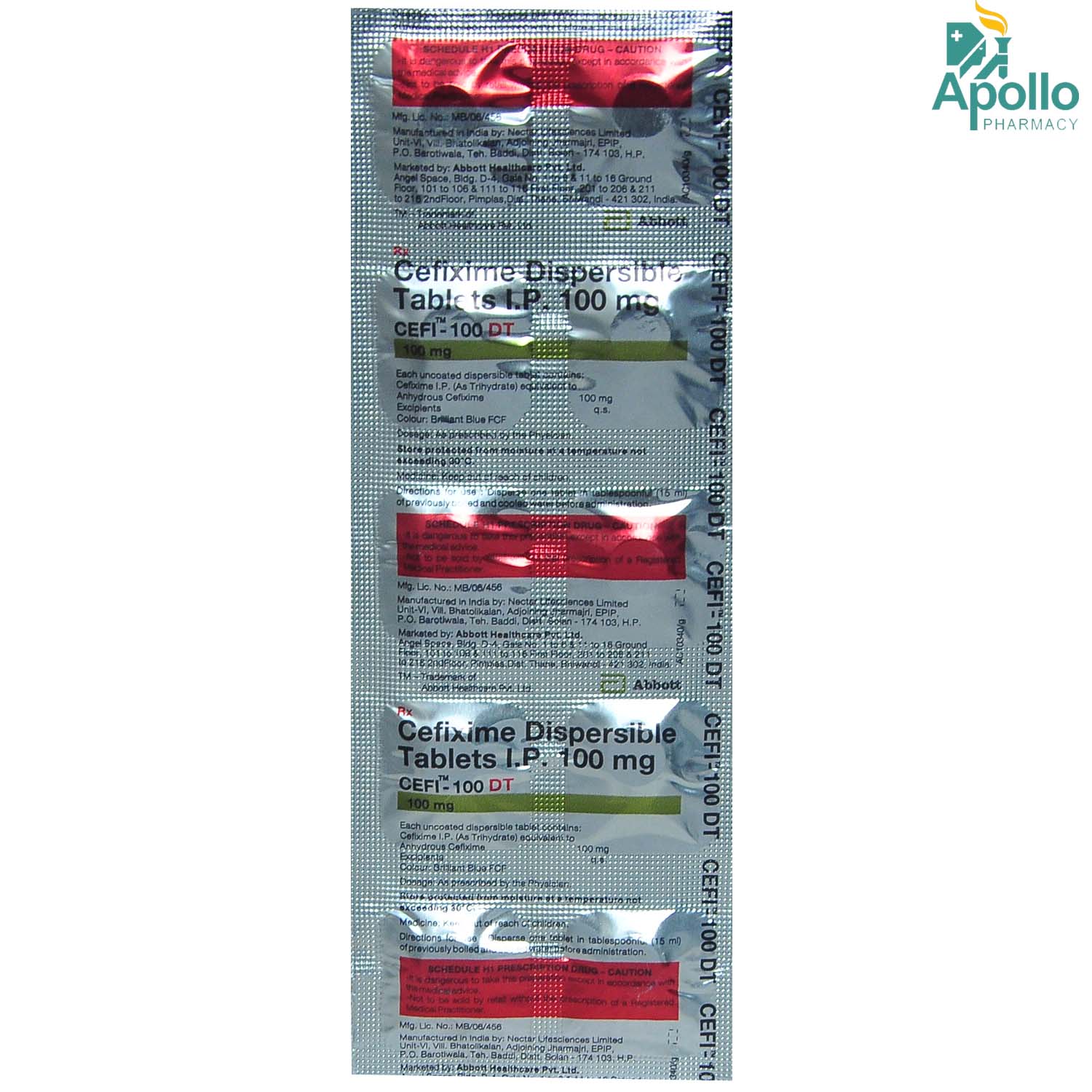 Cefi DT 100 Tablet 10's, Pack of 10 TabletS Cefi DT 100 Tablet 10's, Pack of 10 TabletS