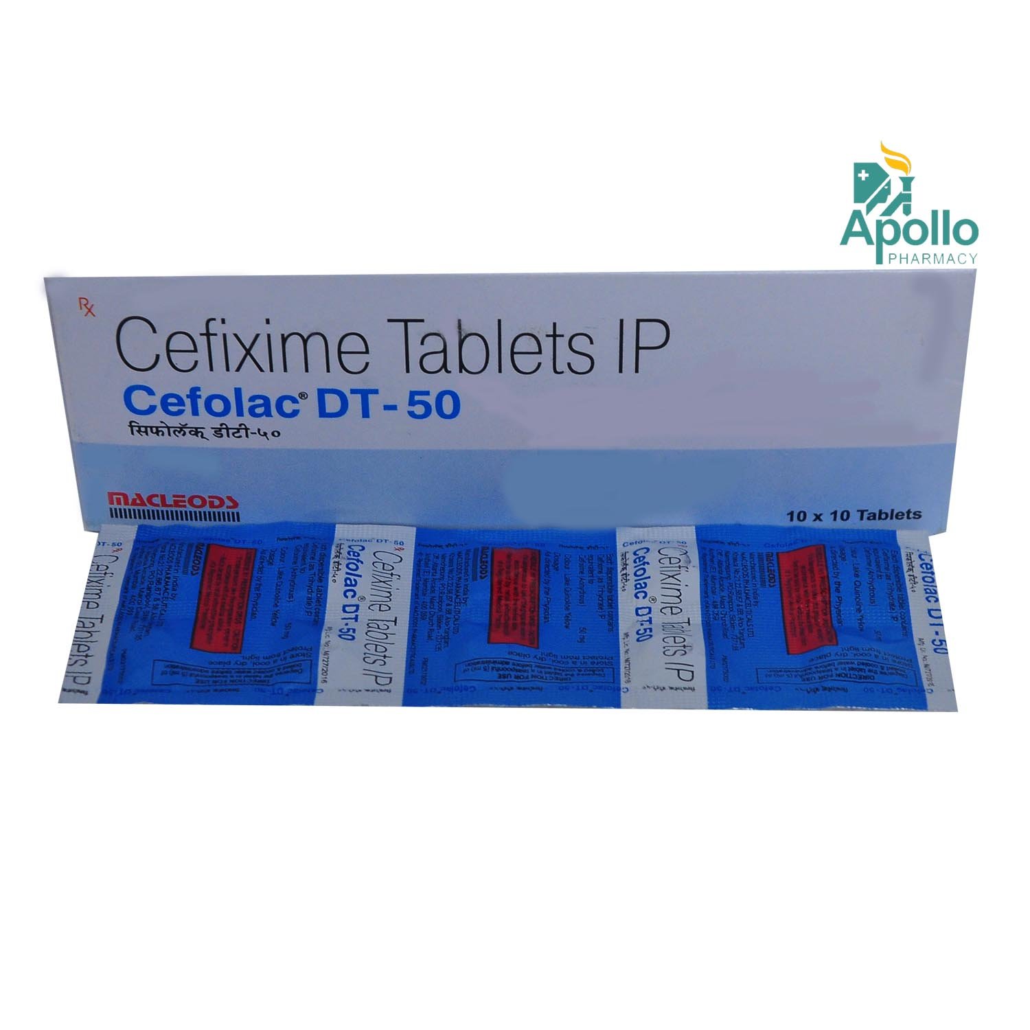 Cefolac DT 50 Tablet 10's, Pack of 10 TabletS Cefolac DT 50 Tablet 10's, Pack of 10 TabletS