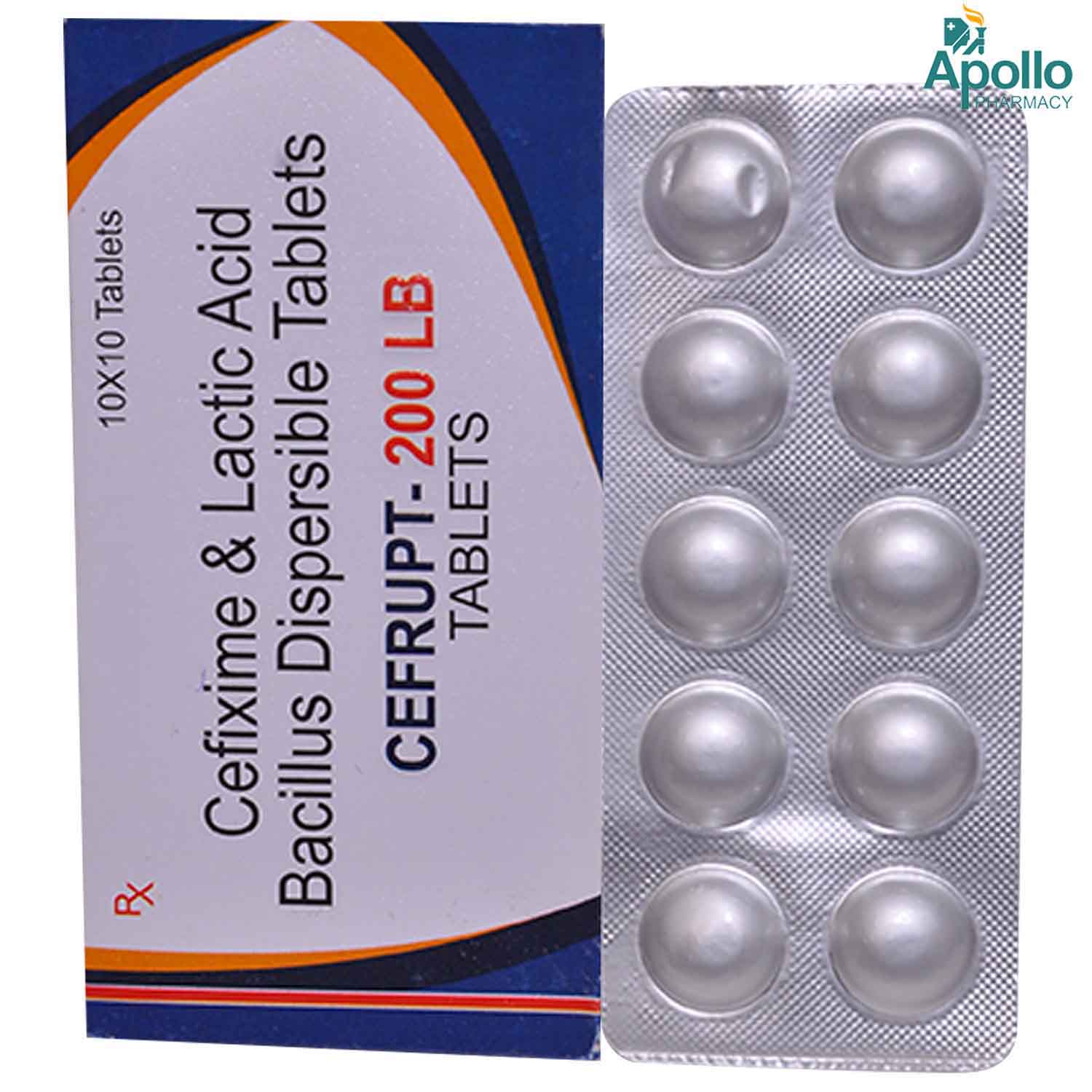 Cefrupt-200 LB DT Tablet 10's, Pack of 10 TabletS Cefrupt-200 LB DT Tablet 10's, Pack of 10 TabletS
