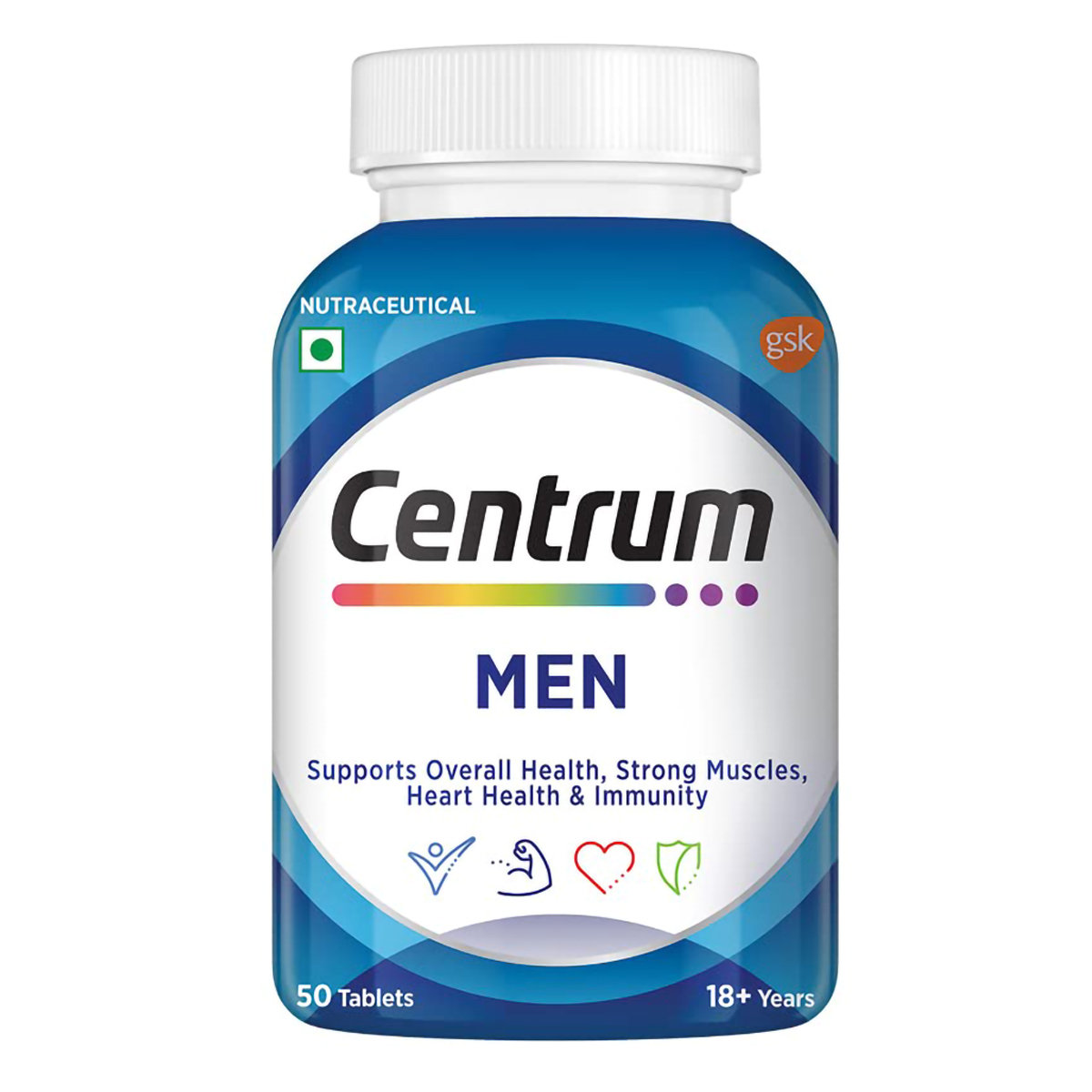 Centrum Men Multivitamin, 50 Tablets, Pack of 1 Centrum Men Multivitamin, 50 Tablets, Pack of 1