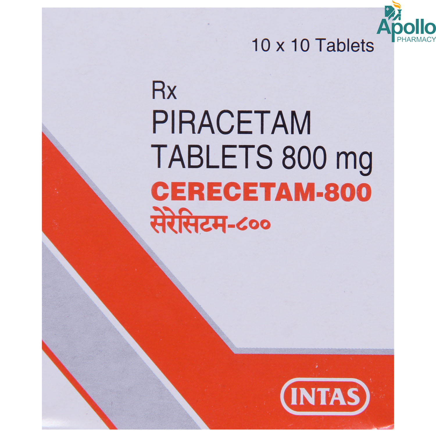 Cerecetam 800 Tablet 10's, Pack of 10 TABLETS Cerecetam 800 Tablet 10's, Pack of 10 TABLETS