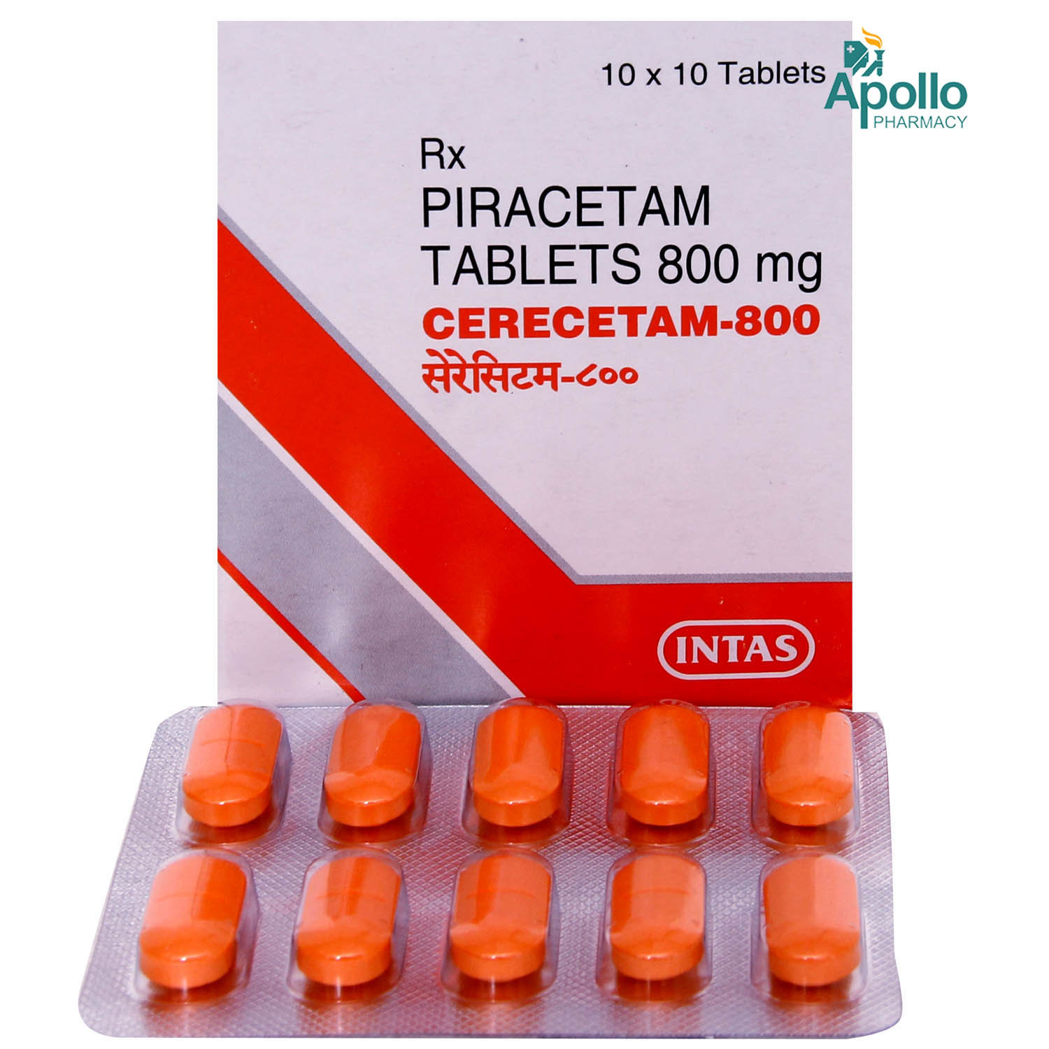Cerecetam 800 Tablet 10's, Pack of 10 TABLETS Cerecetam 800 Tablet 10's, Pack of 10 TABLETS