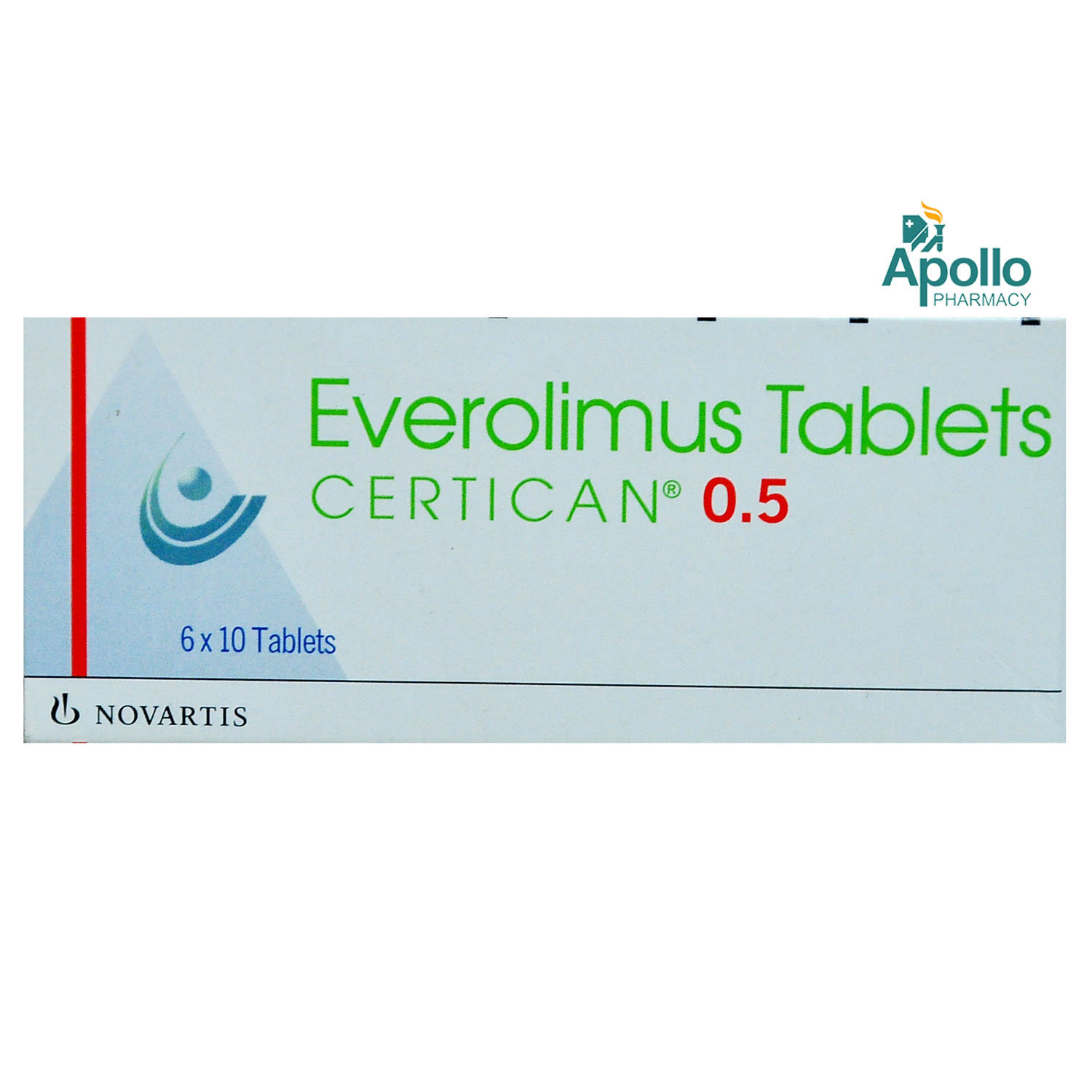 Certican 0.5 Tablet 10's, Pack of 10 TABLETS Certican 0.5 Tablet 10's, Pack of 10 TABLETS