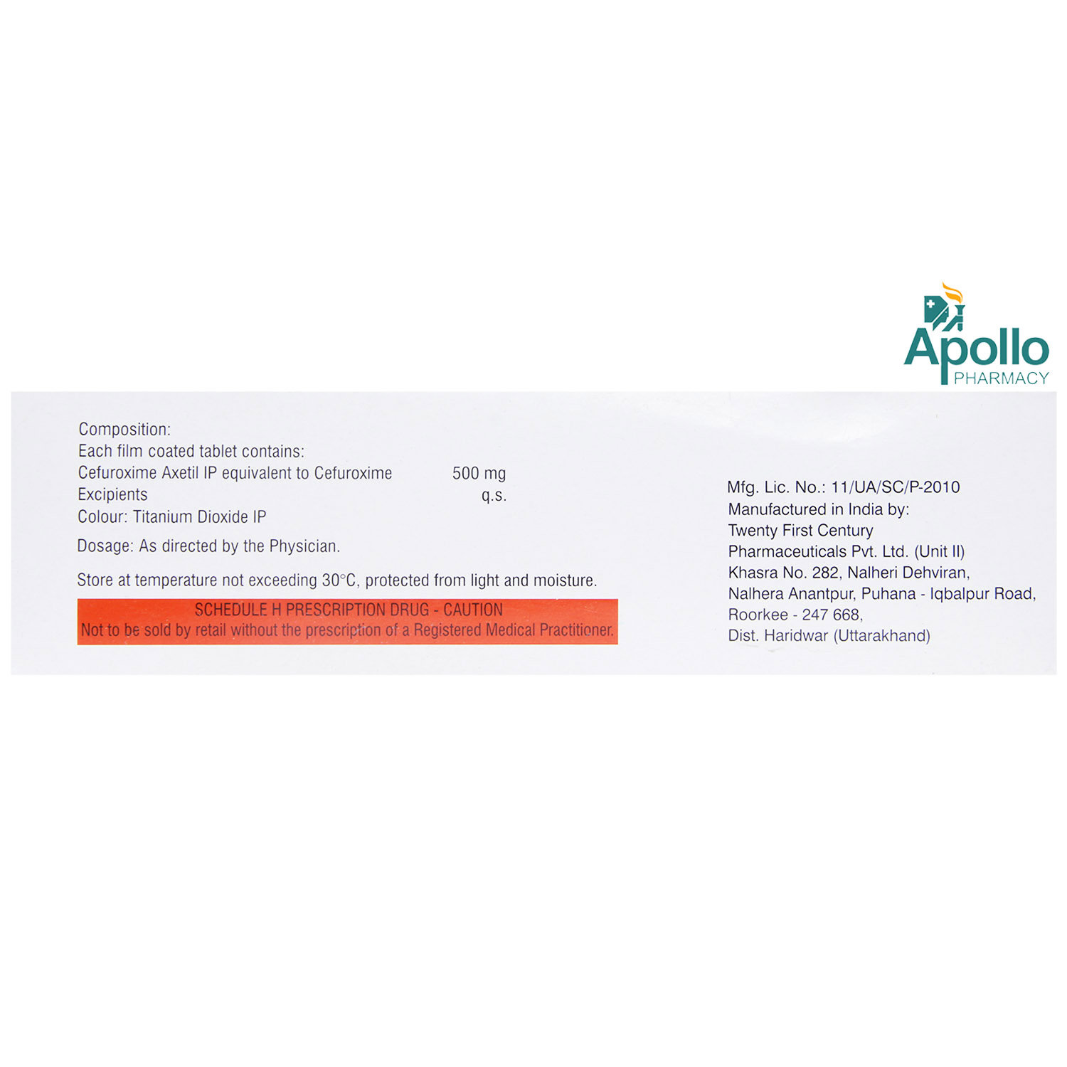 Ceroxim 500 mg Tablet 10's, Pack of 10 TABLETS Ceroxim 500 mg Tablet 10's, Pack of 10 TABLETS