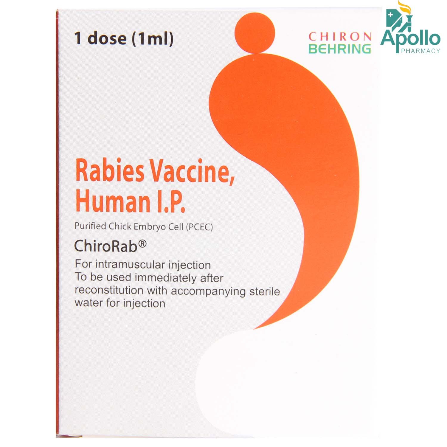Chirorab Vaccine 1 ml, Pack of 1 Injection Chirorab Vaccine 1 ml, Pack of 1 Injection