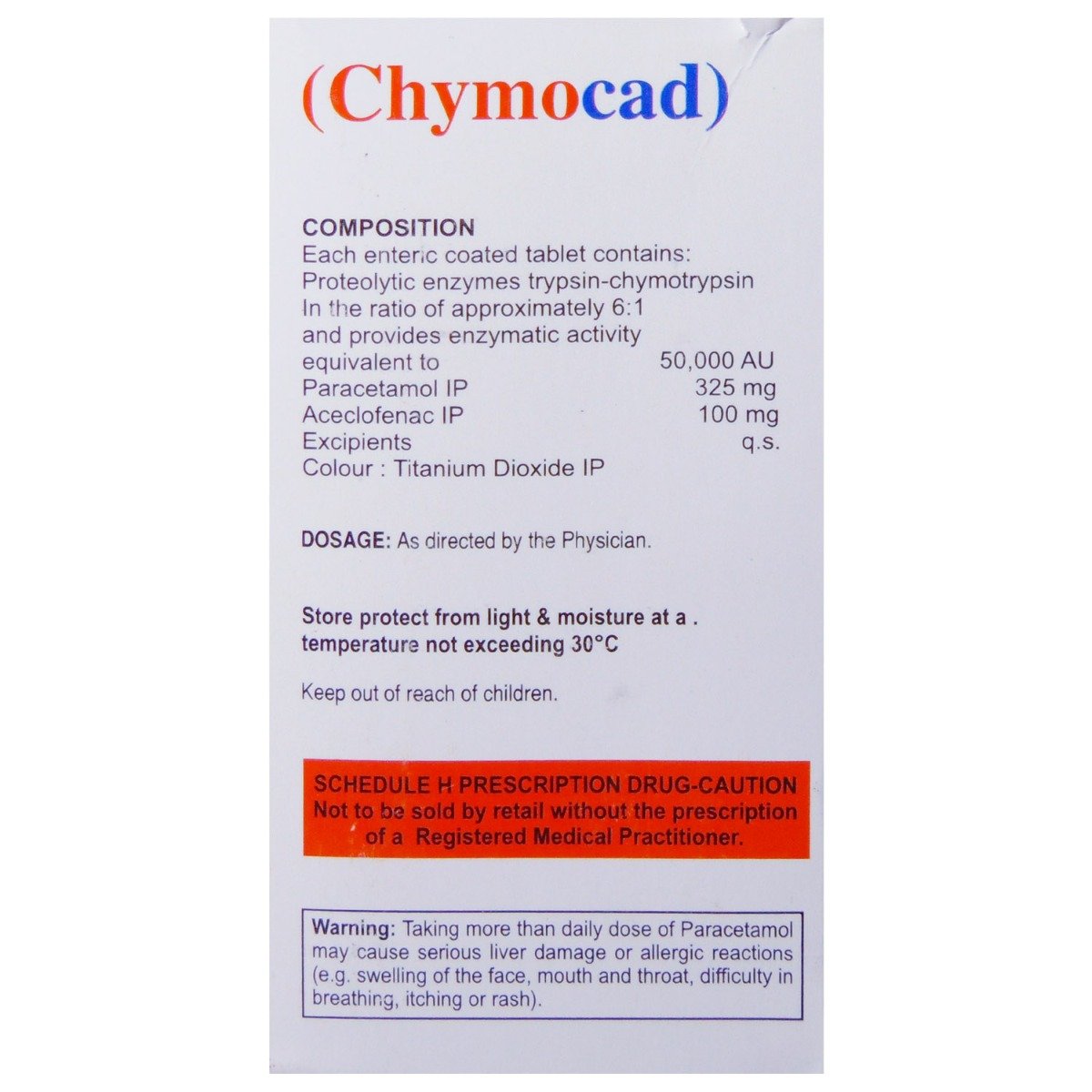 Chymocad Tablet 10's, Pack of 10 TabletS Chymocad Tablet 10's, Pack of 10 TabletS