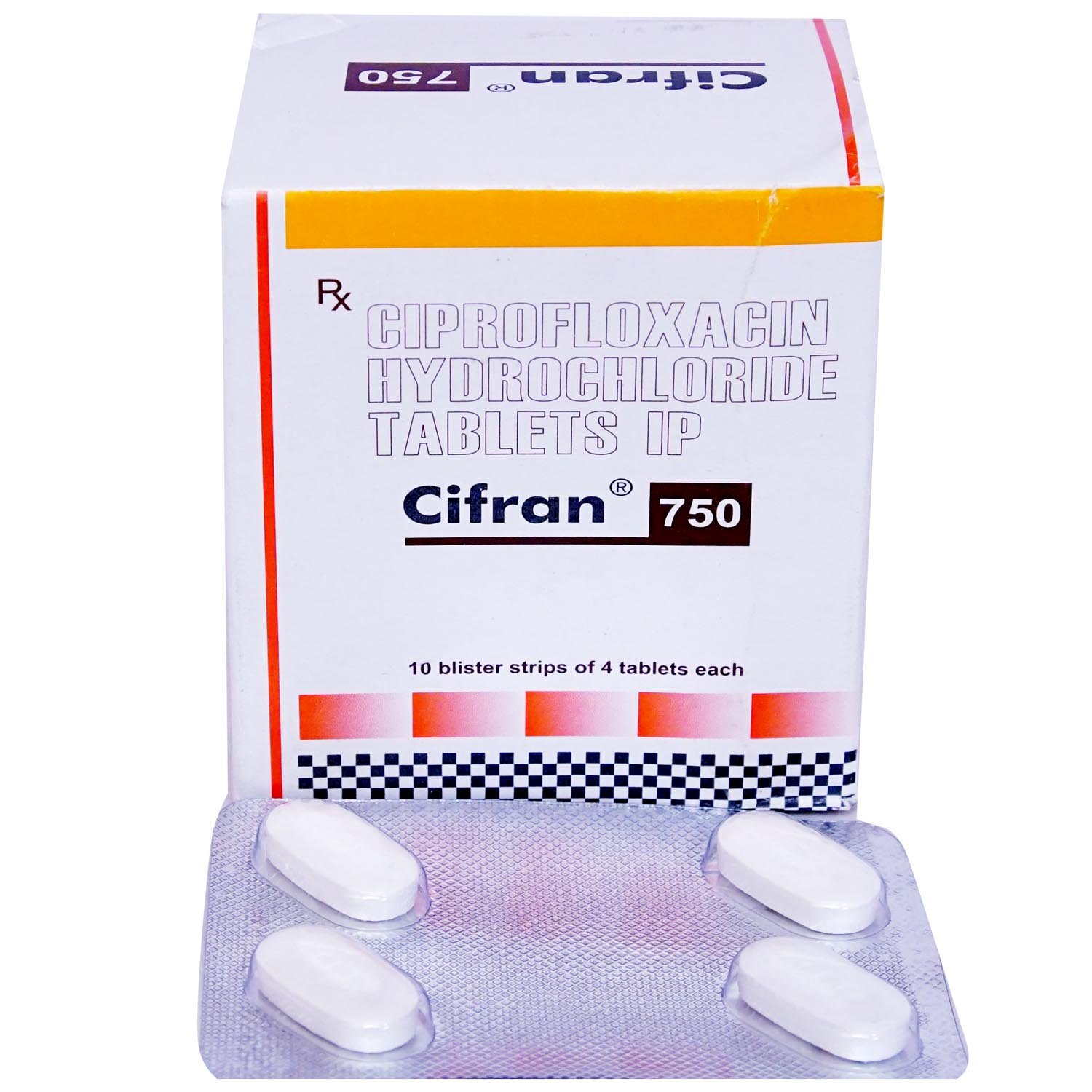 Cifran 750 Tablet 4's, Pack of 4 TABLETS Cifran 750 Tablet 4's, Pack of 4 TABLETS