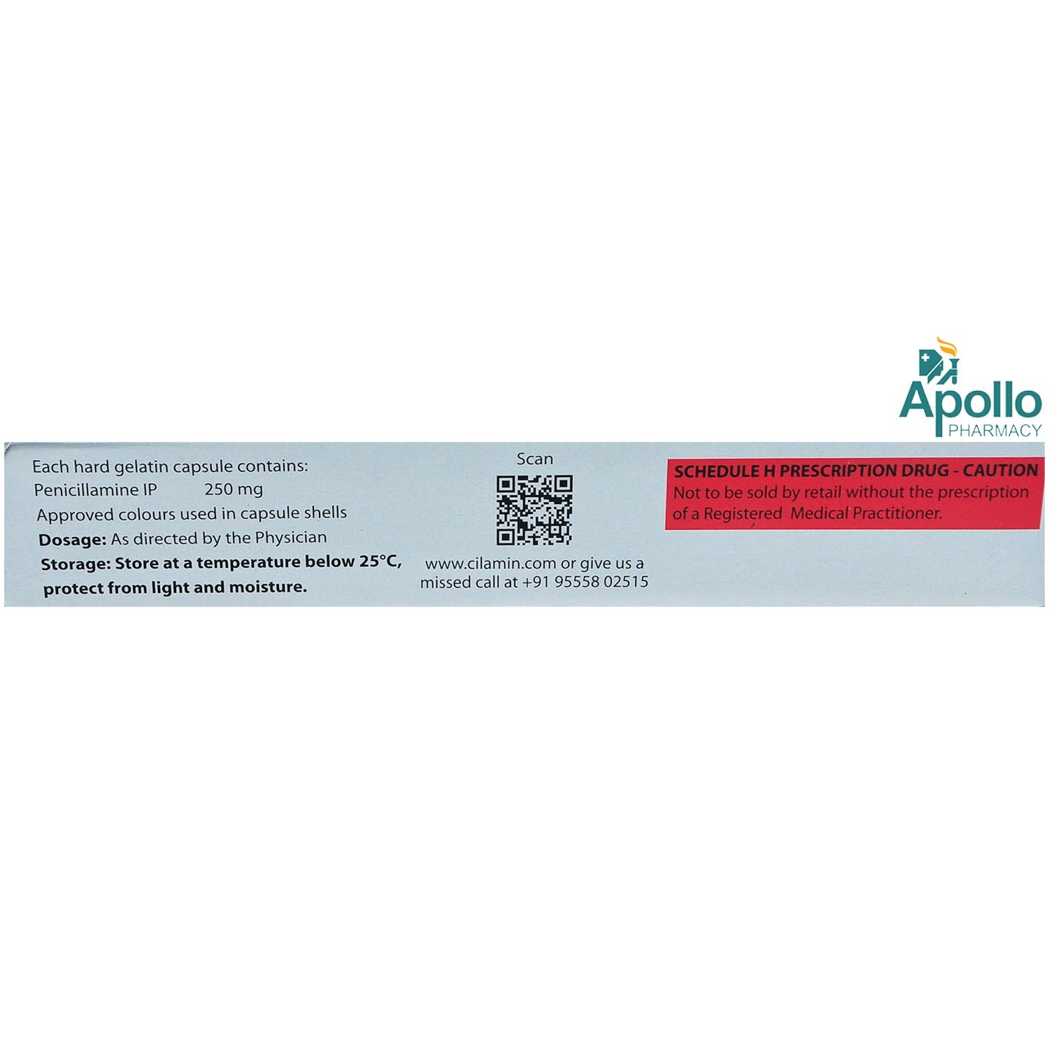 Cilamin-250 Capsule 10's, Pack of 10 CAPSULES Cilamin-250 Capsule 10's, Pack of 10 CAPSULES