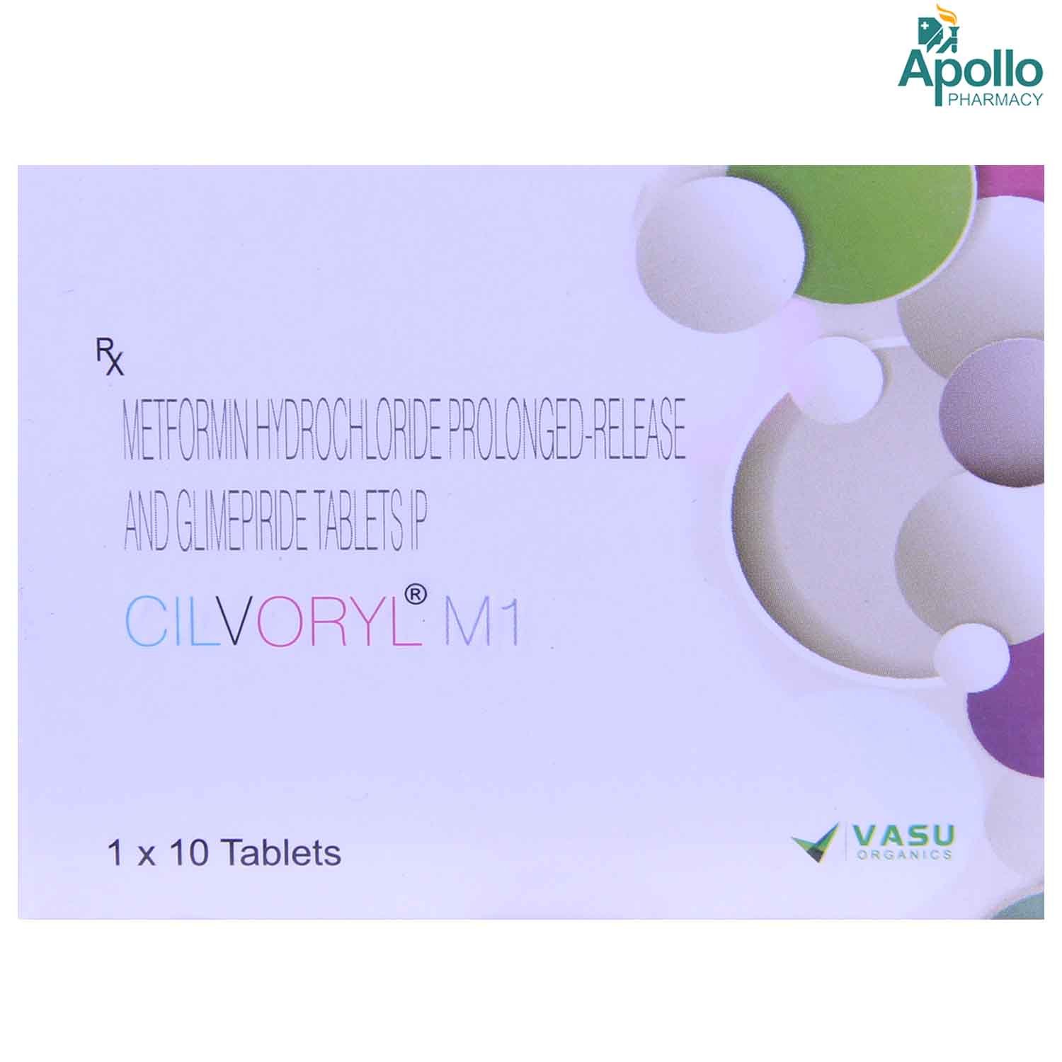 Cilvoryl M1 Tablet 10's, Pack of 10 TABLETS Cilvoryl M1 Tablet 10's, Pack of 10 TABLETS
