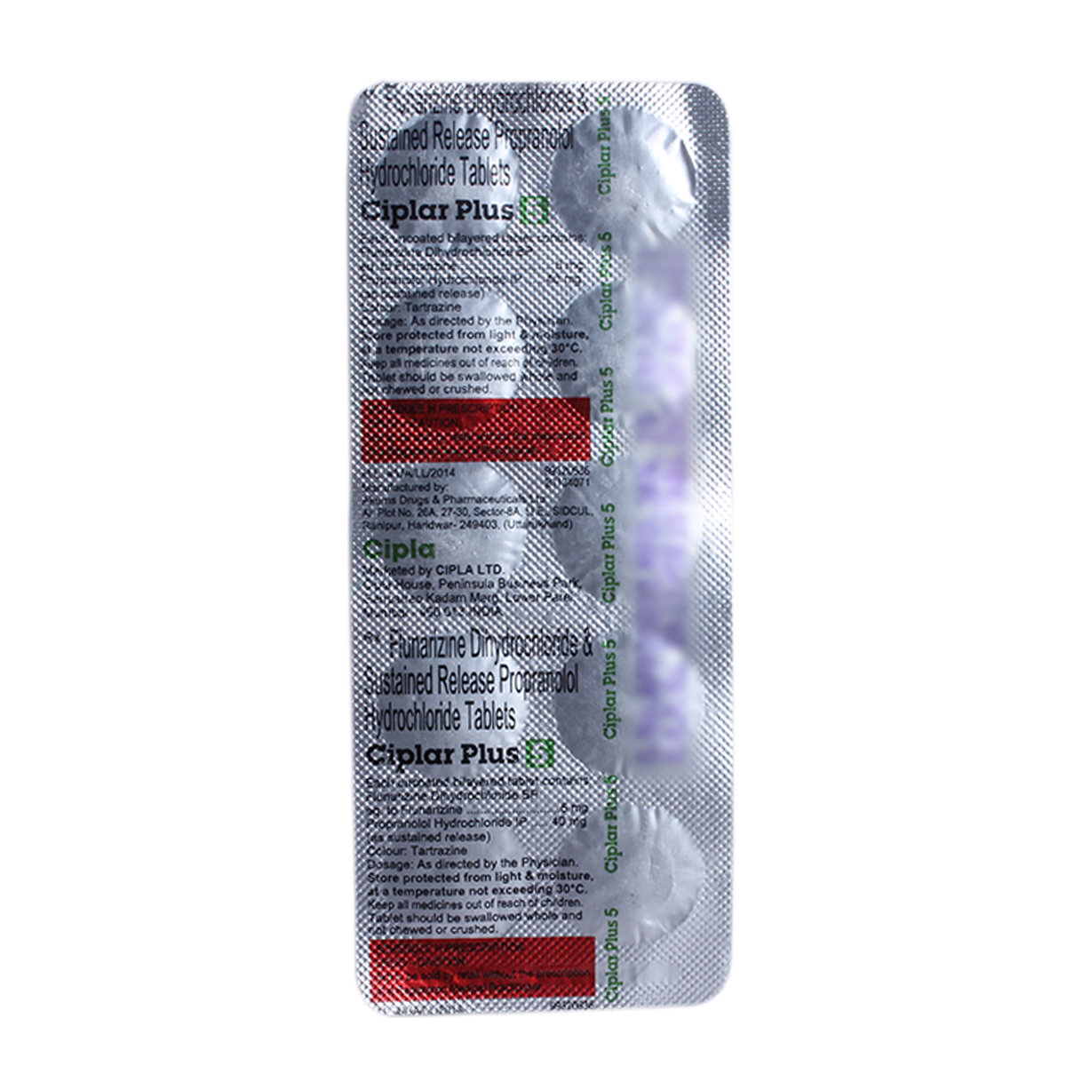 Ciplar Plus 5 Tablet 10's, Pack of 10 Ciplar Plus 5 Tablet 10's, Pack of 10