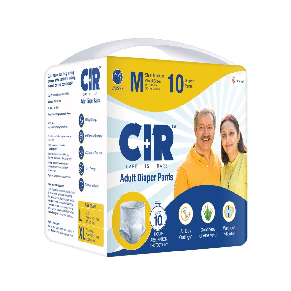 CIR Adult Diaper Pants Medium, 10 Count, Pack of 1 CIR Adult Diaper Pants Medium, 10 Count, Pack of 1