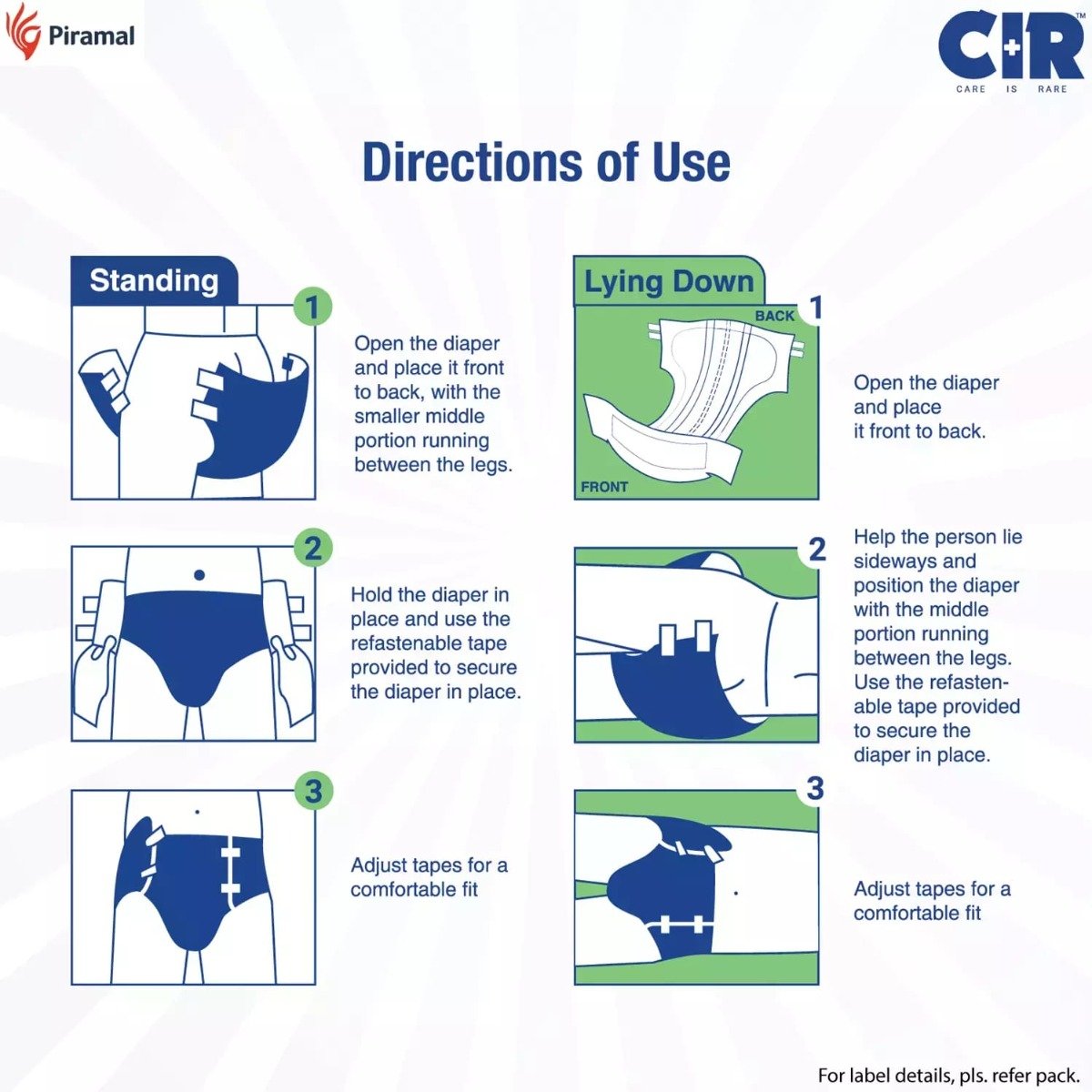 CIR Premium Adult Tape Diapers Large, 10 Count, Pack of 1 CIR Premium Adult Tape Diapers Large, 10 Count, Pack of 1