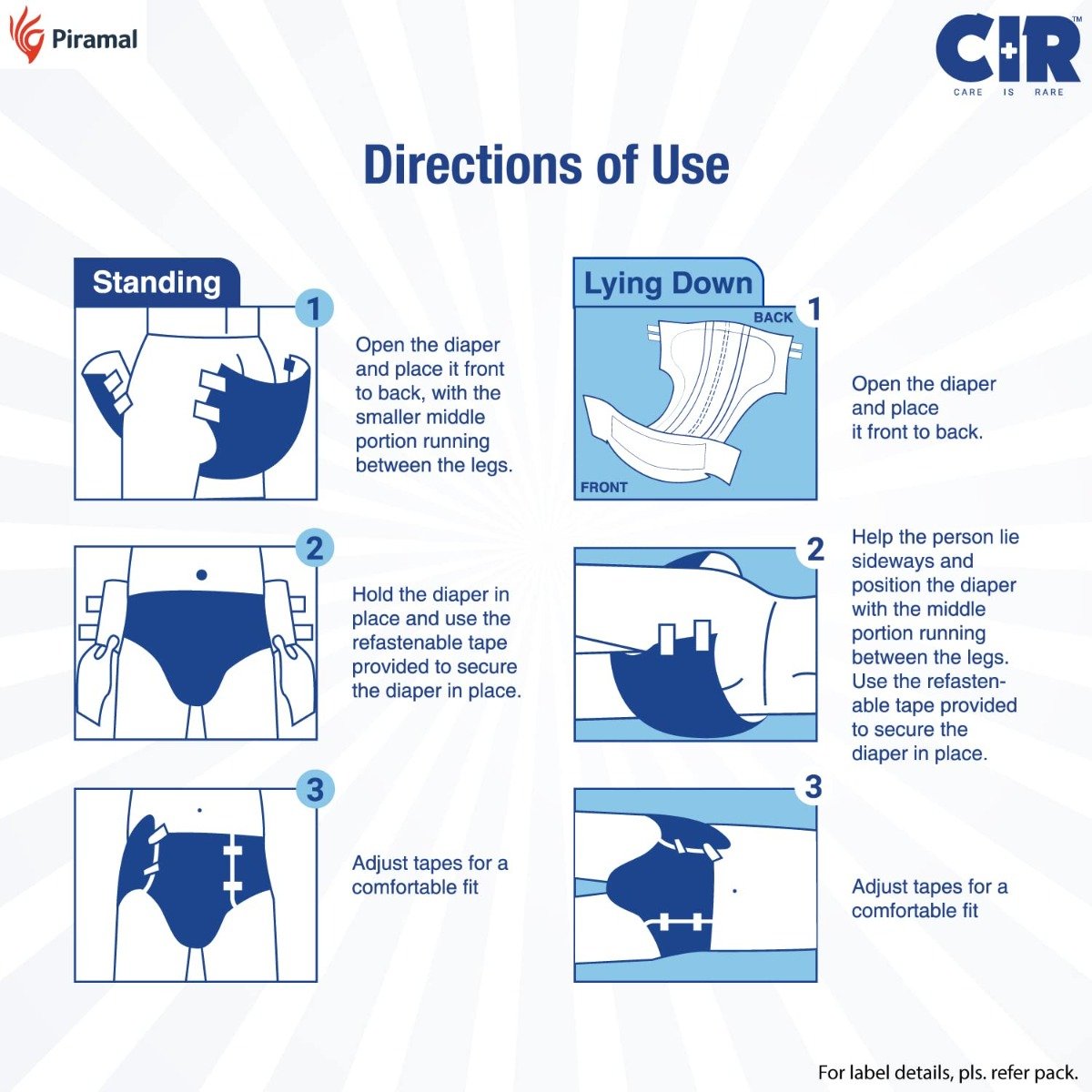 CIR Premium Adult Tape Diapers XL, 10 Count, Pack of 1 CIR Premium Adult Tape Diapers XL, 10 Count, Pack of 1