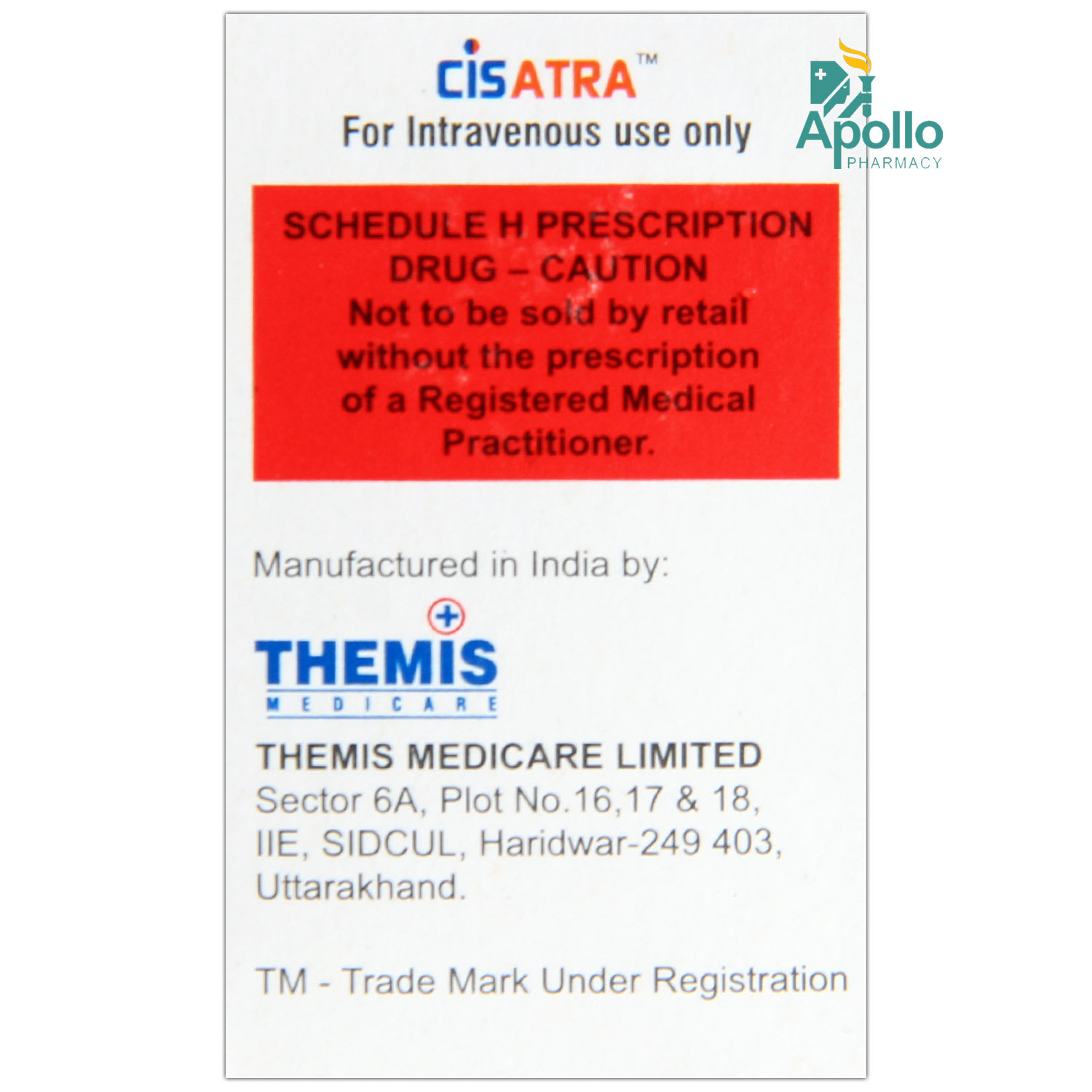 CISATRA 10MG/5ML INJECTION, Pack of 1 INJECTION CISATRA 10MG/5ML INJECTION, Pack of 1 INJECTION