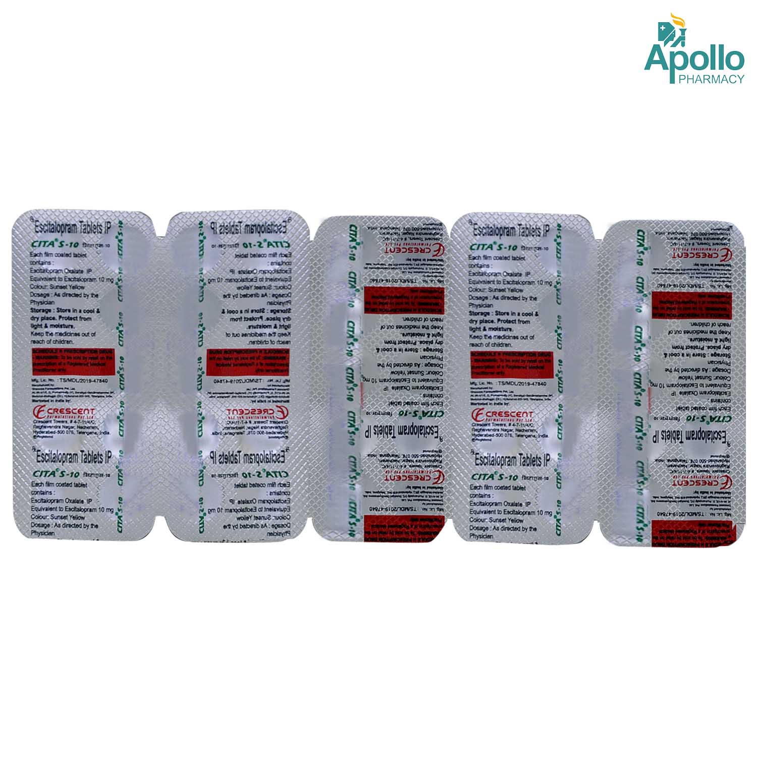 Cita S-10 Tablet 10's, Pack of 10 TABLETS Cita S-10 Tablet 10's, Pack of 10 TABLETS